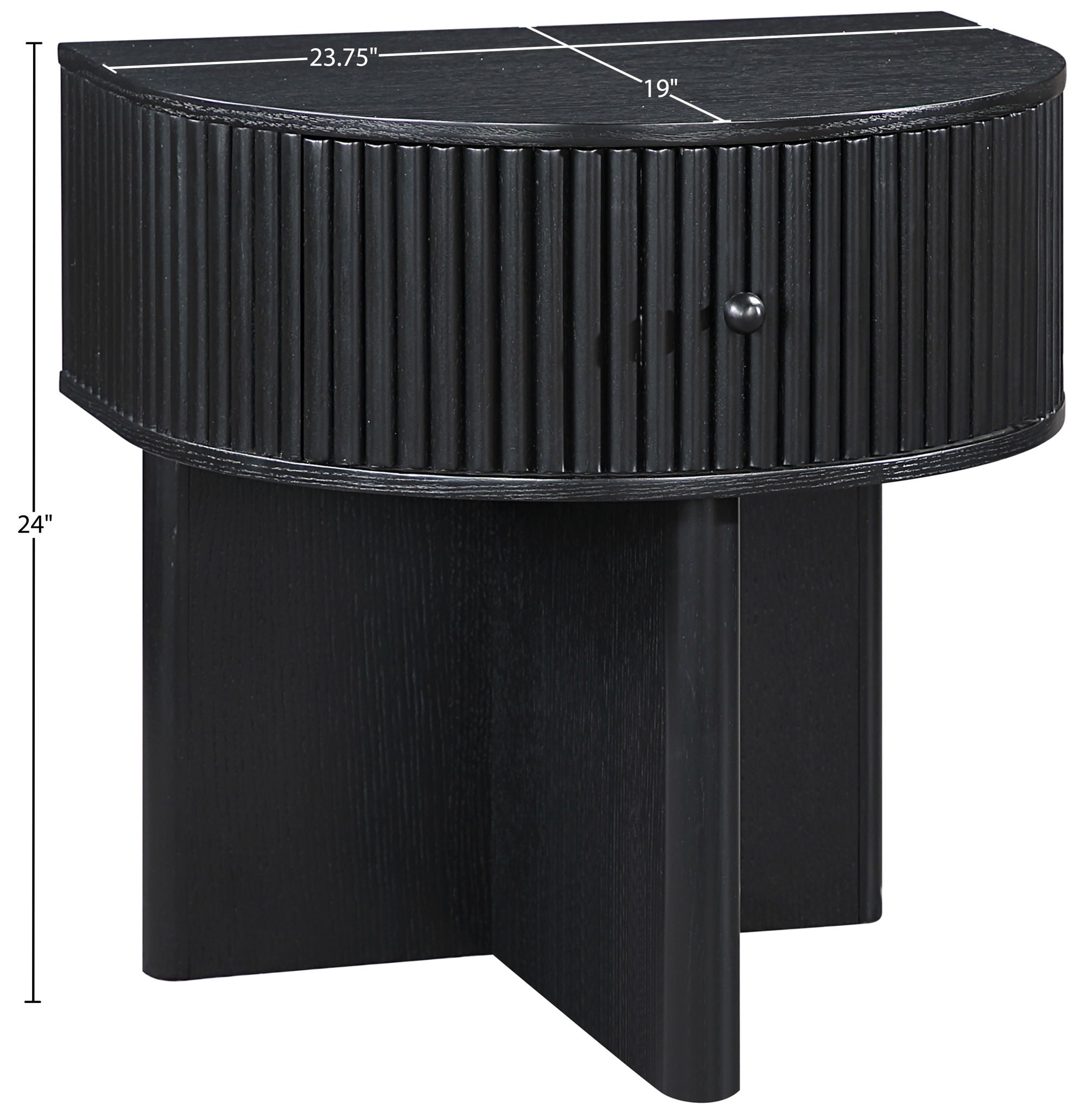 Cortland - Acacia Veneer And Solid Wood Night Stand