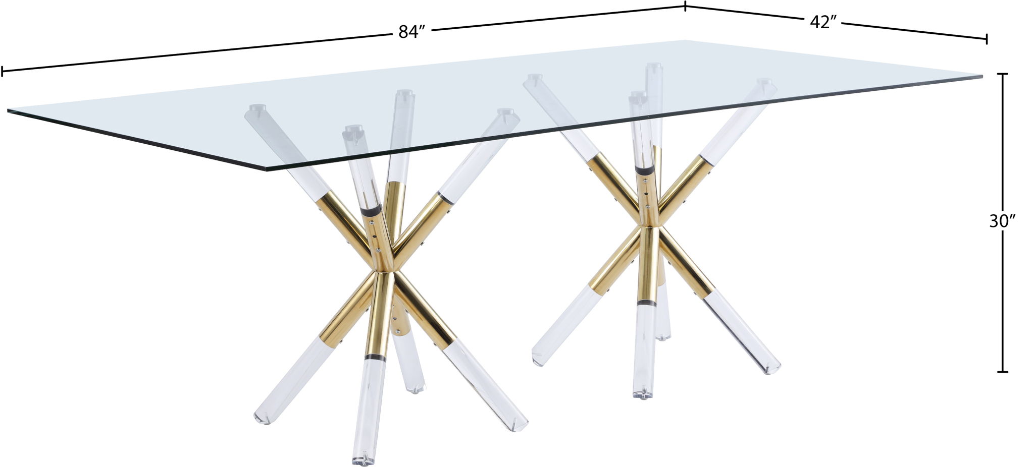 Mercury - Dining Table - Pearl Silver