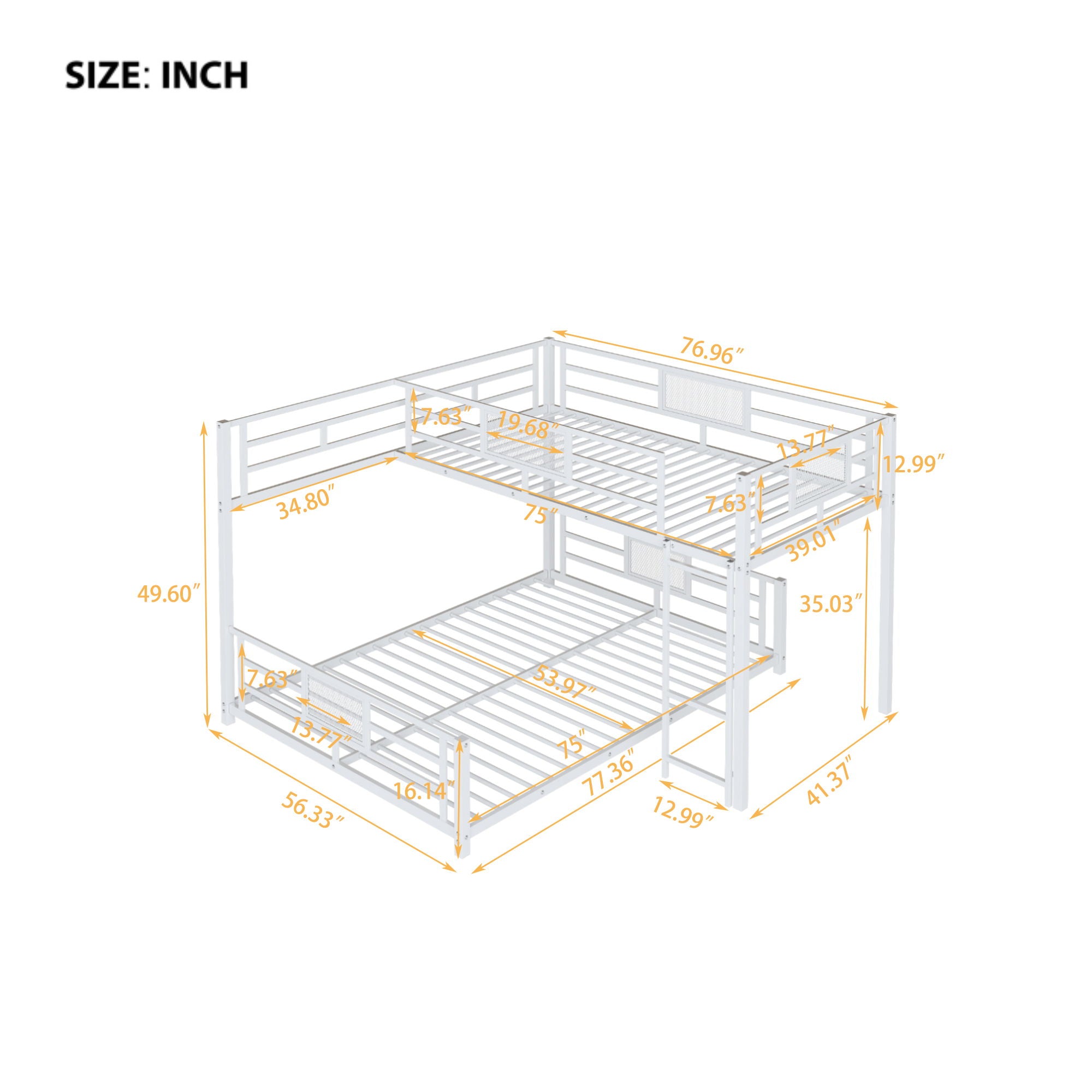 L-Shaped Bunk Bed