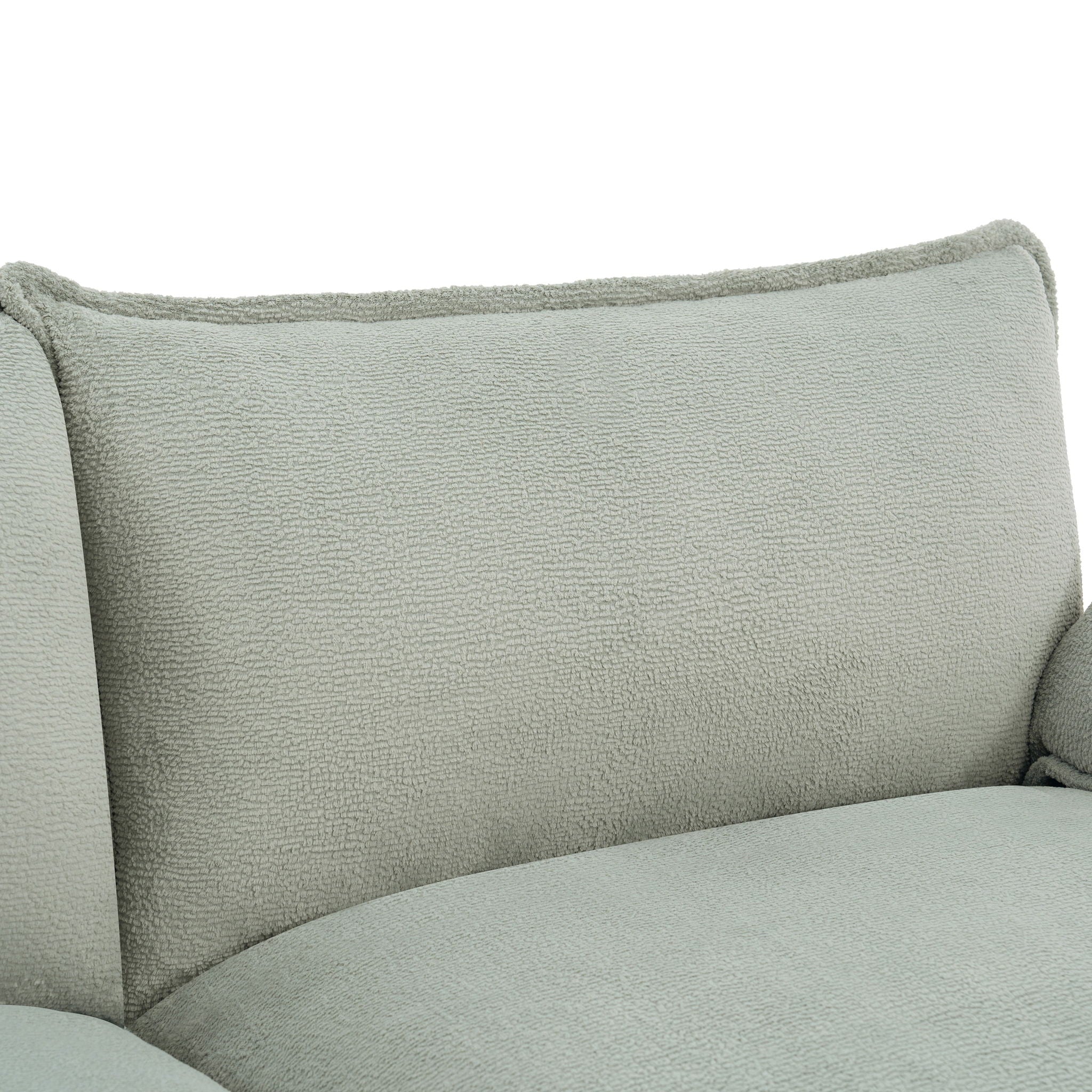 Modern Loveseat Sofa, Upholstered Couch With Side Storage Pockets