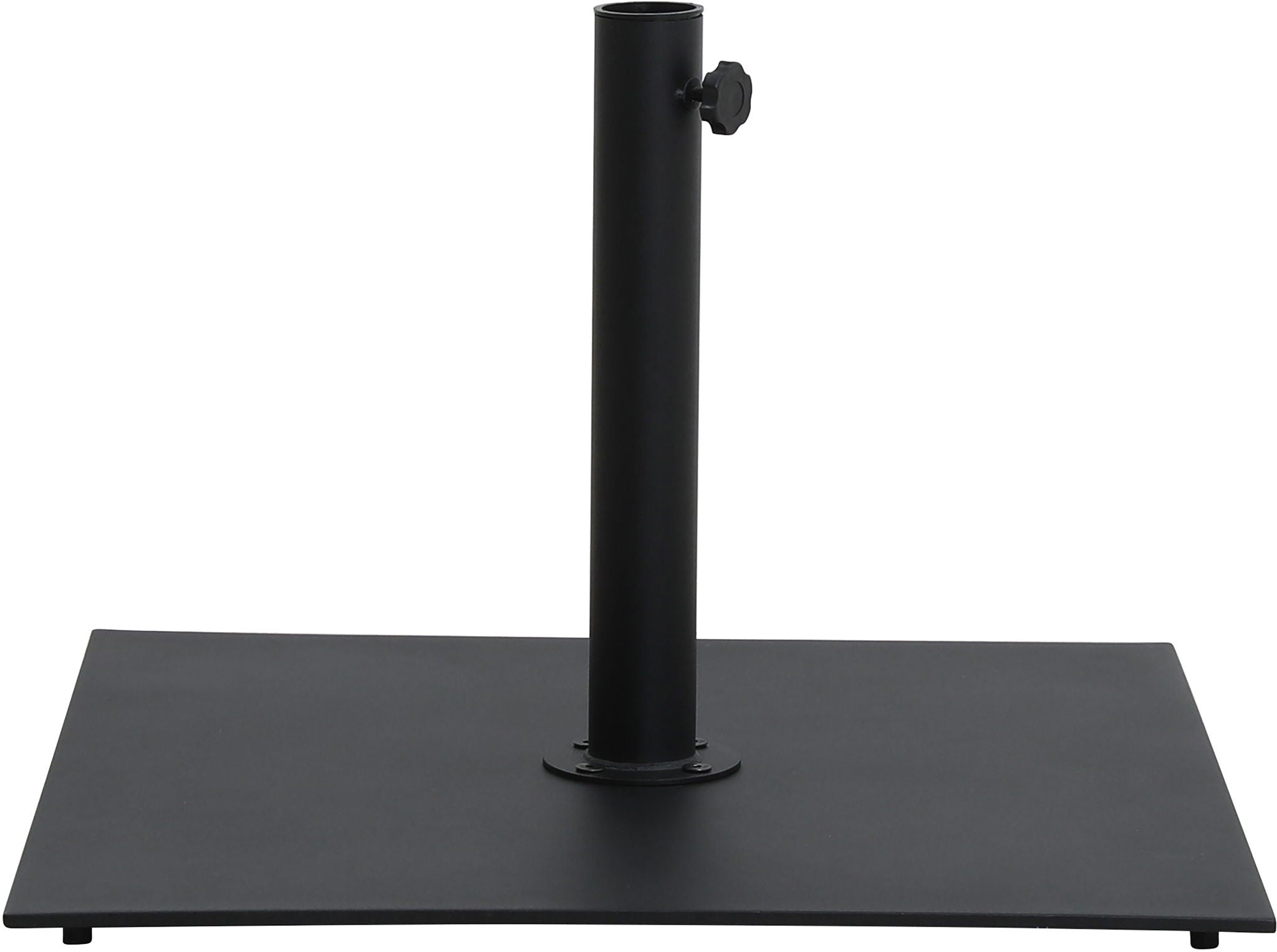 Fiji - Aluminum Patio Umbrella With Square Black And White Base