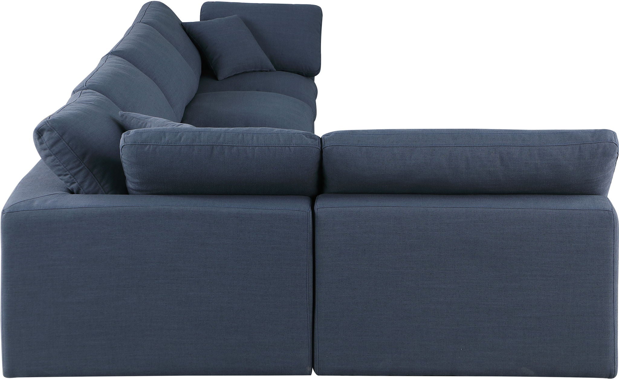 Comfy - 5 Piece Linen Modular Sectional