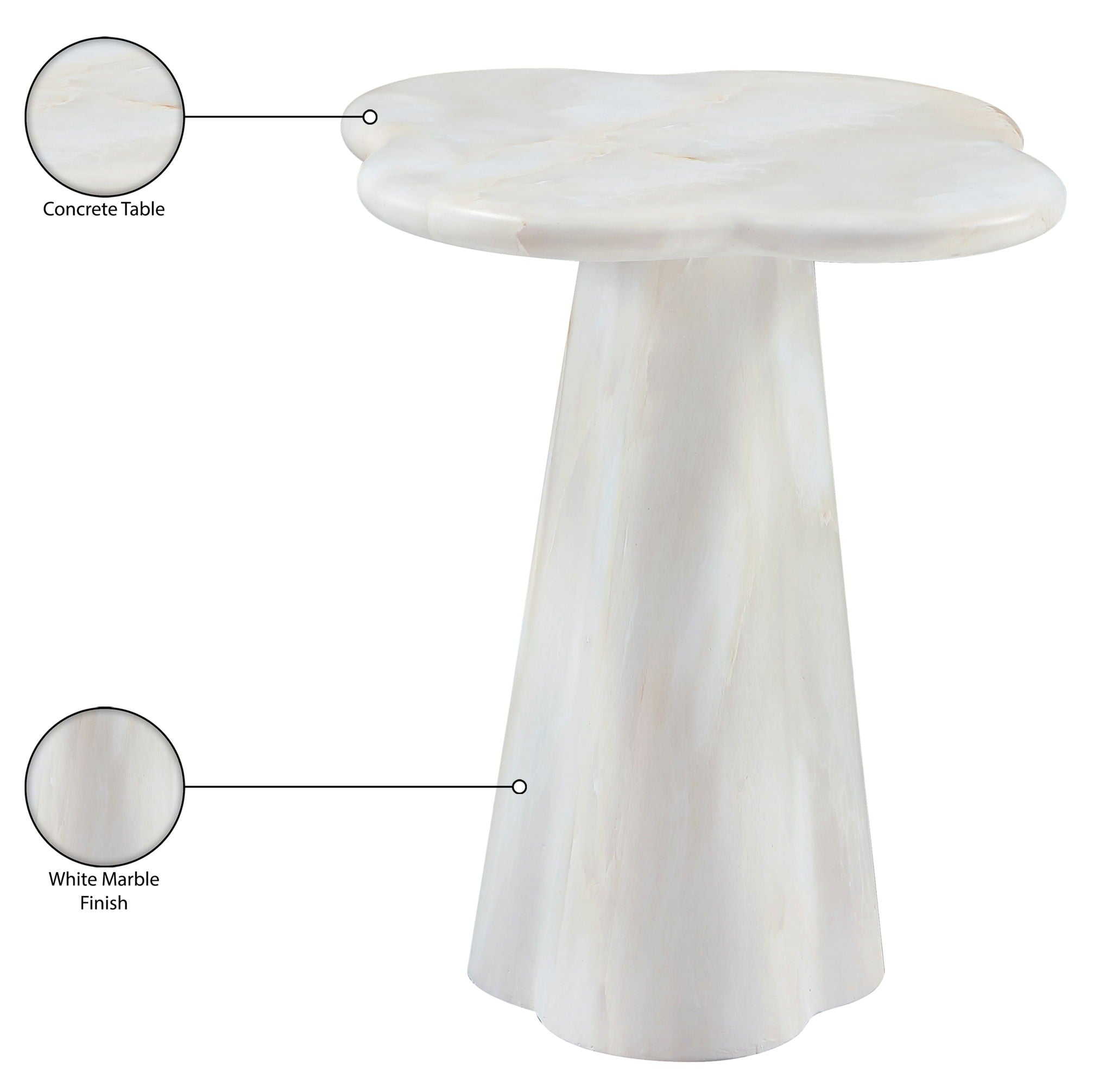 Nola - Concrete Indoor / Outdoor End Table