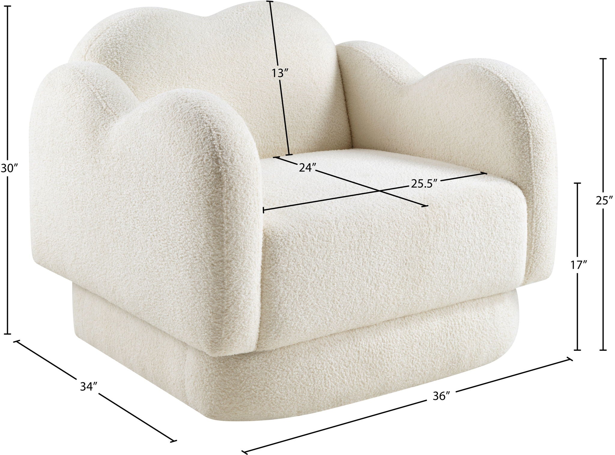 Bloom - Teddy Fabric Chair