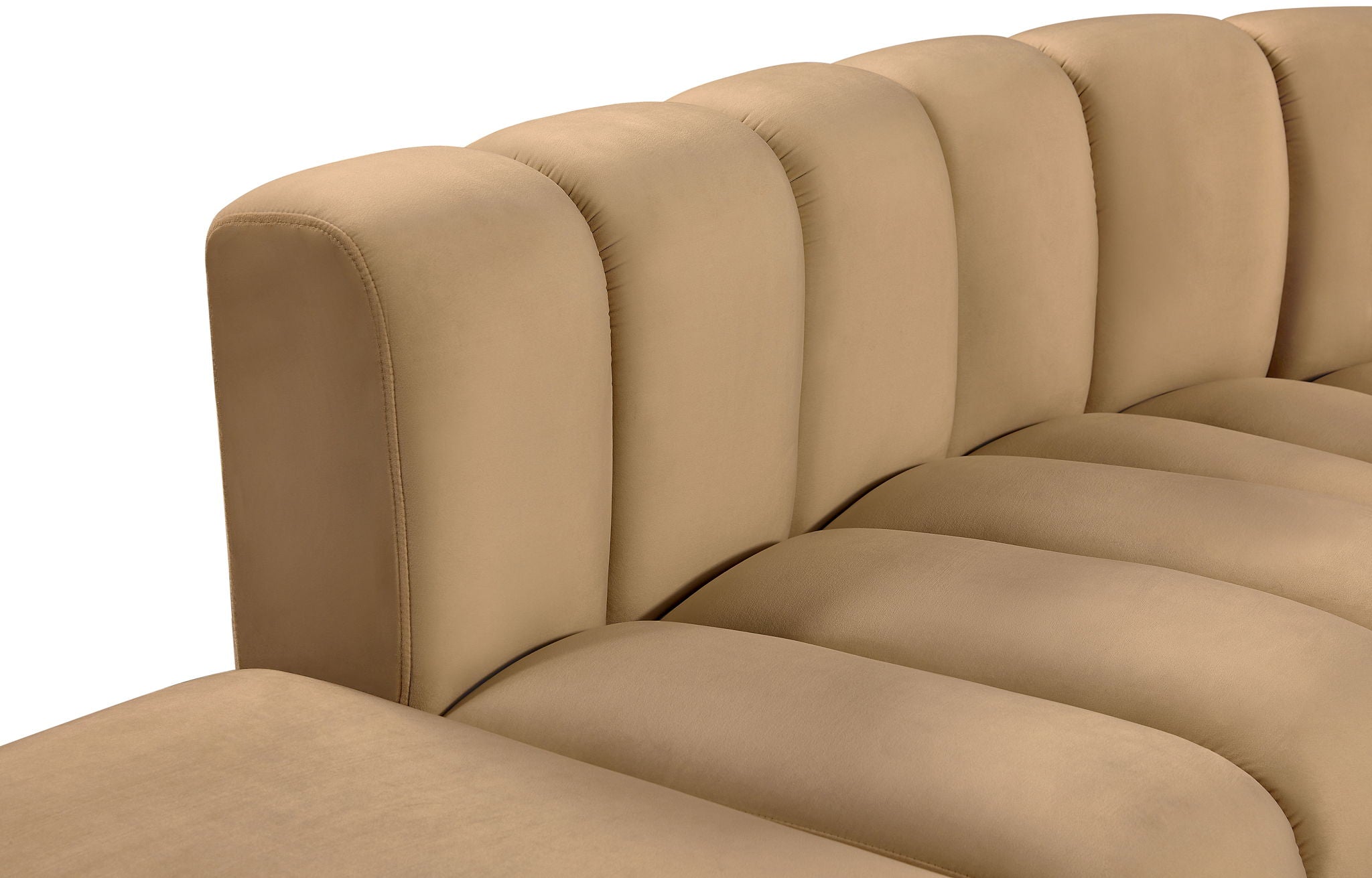 Arc - Velvet 5 Piece Corner Modular Sofa