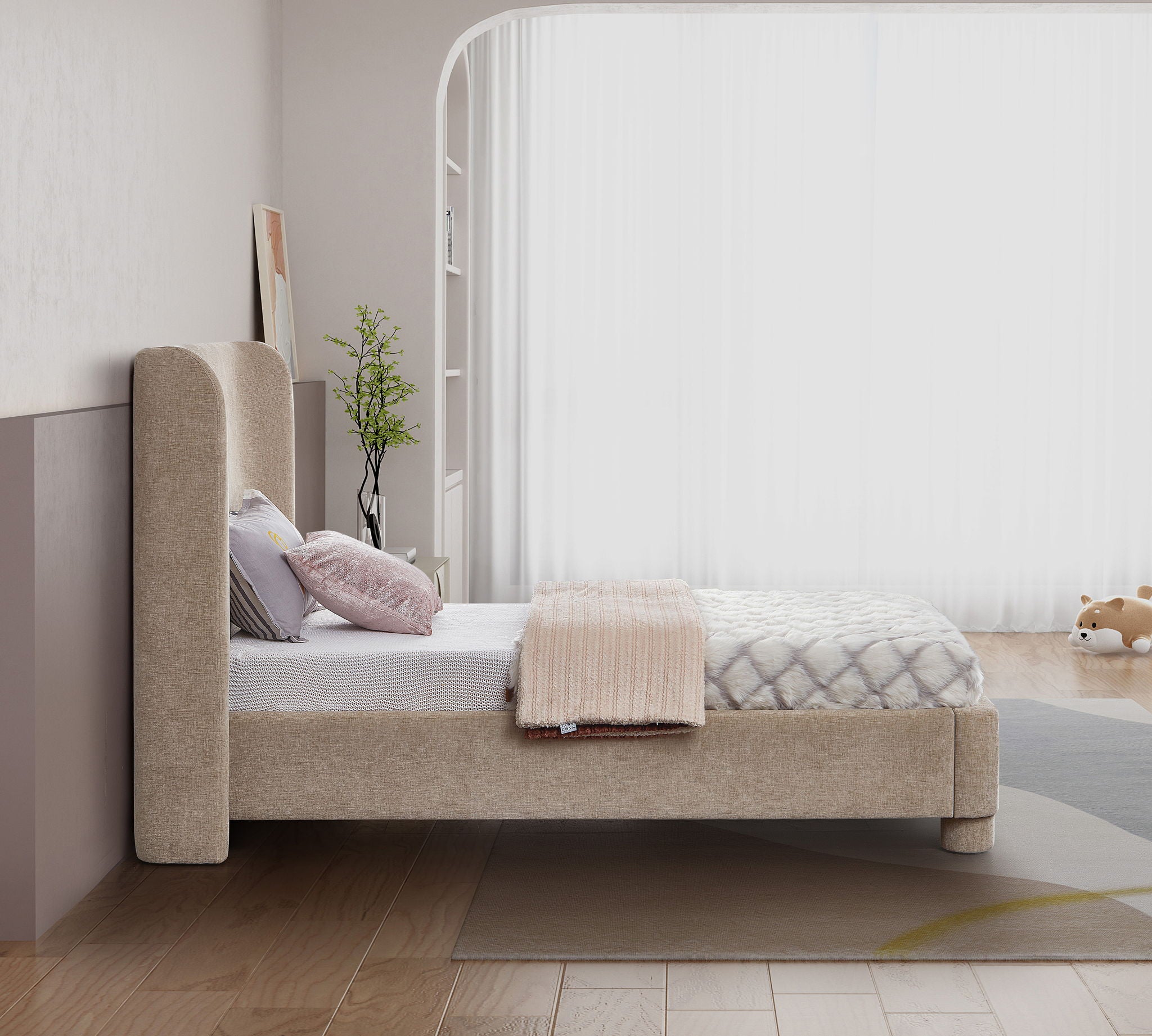 Penny - Chenille Fabric Bed