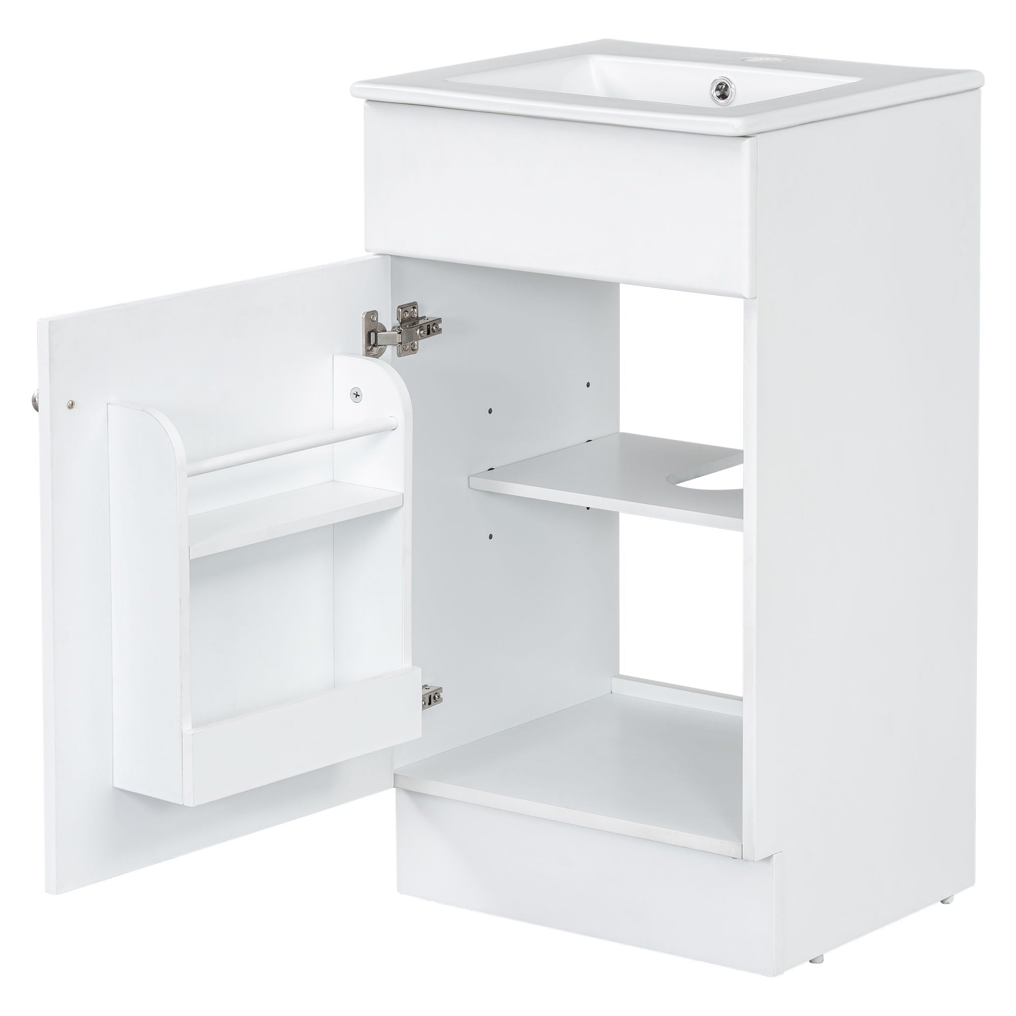 Bathroom Vanity With Sink, Cabinet With Adjustable Shelf