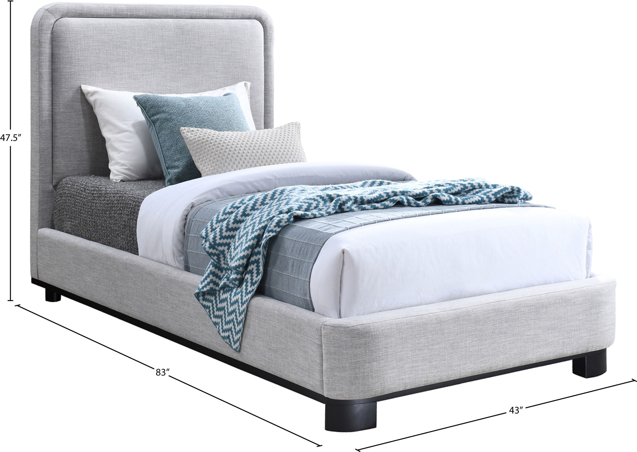 Nolita - Bed With Black Base
