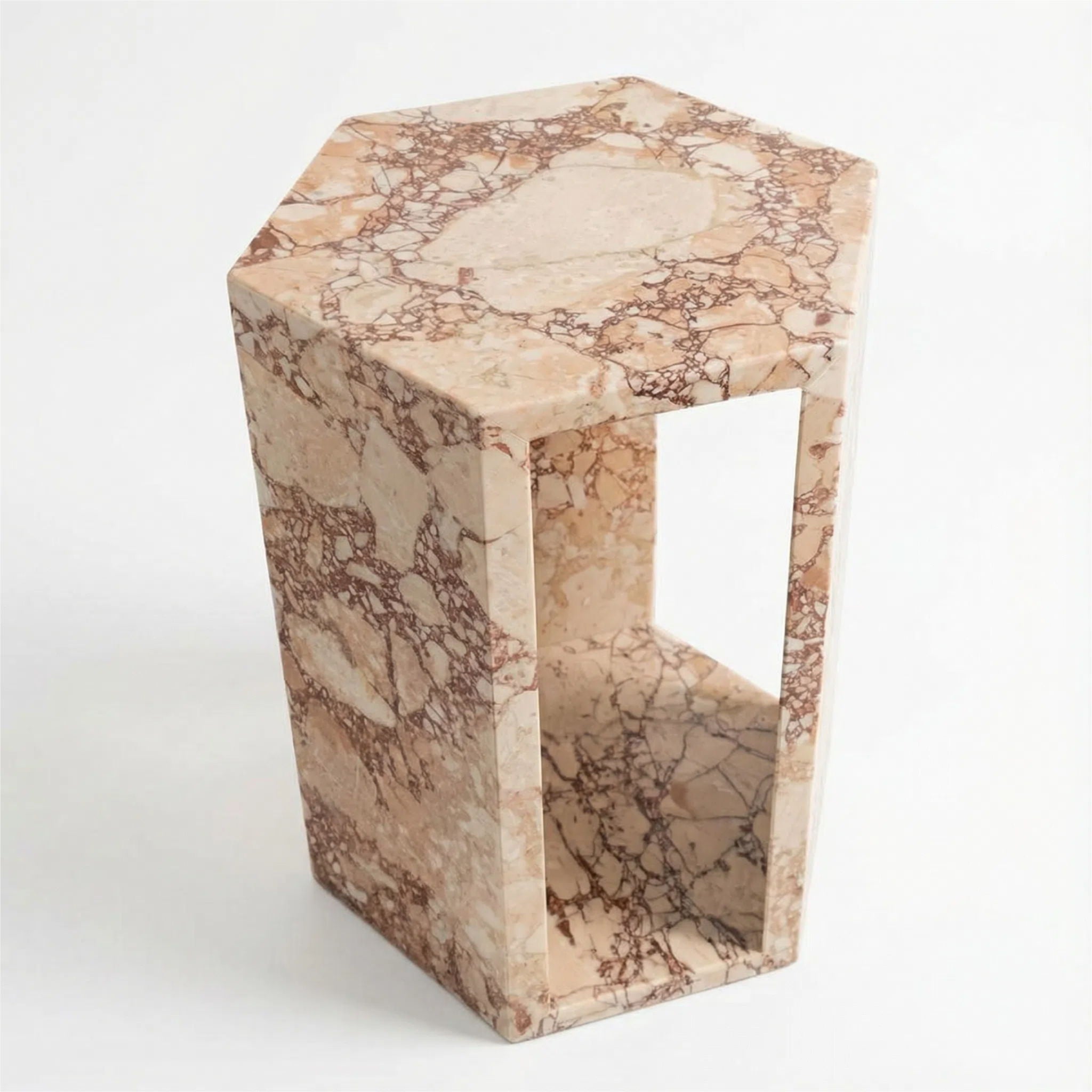 Modern Minimalist Hexagon Side Table