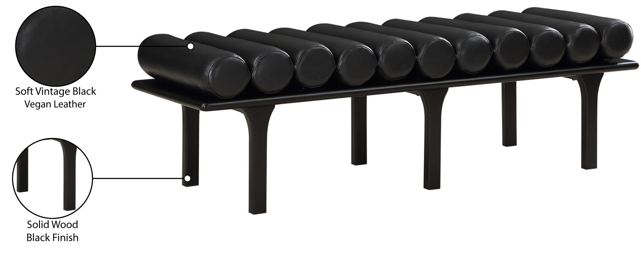 Landon - Bench With Black Base