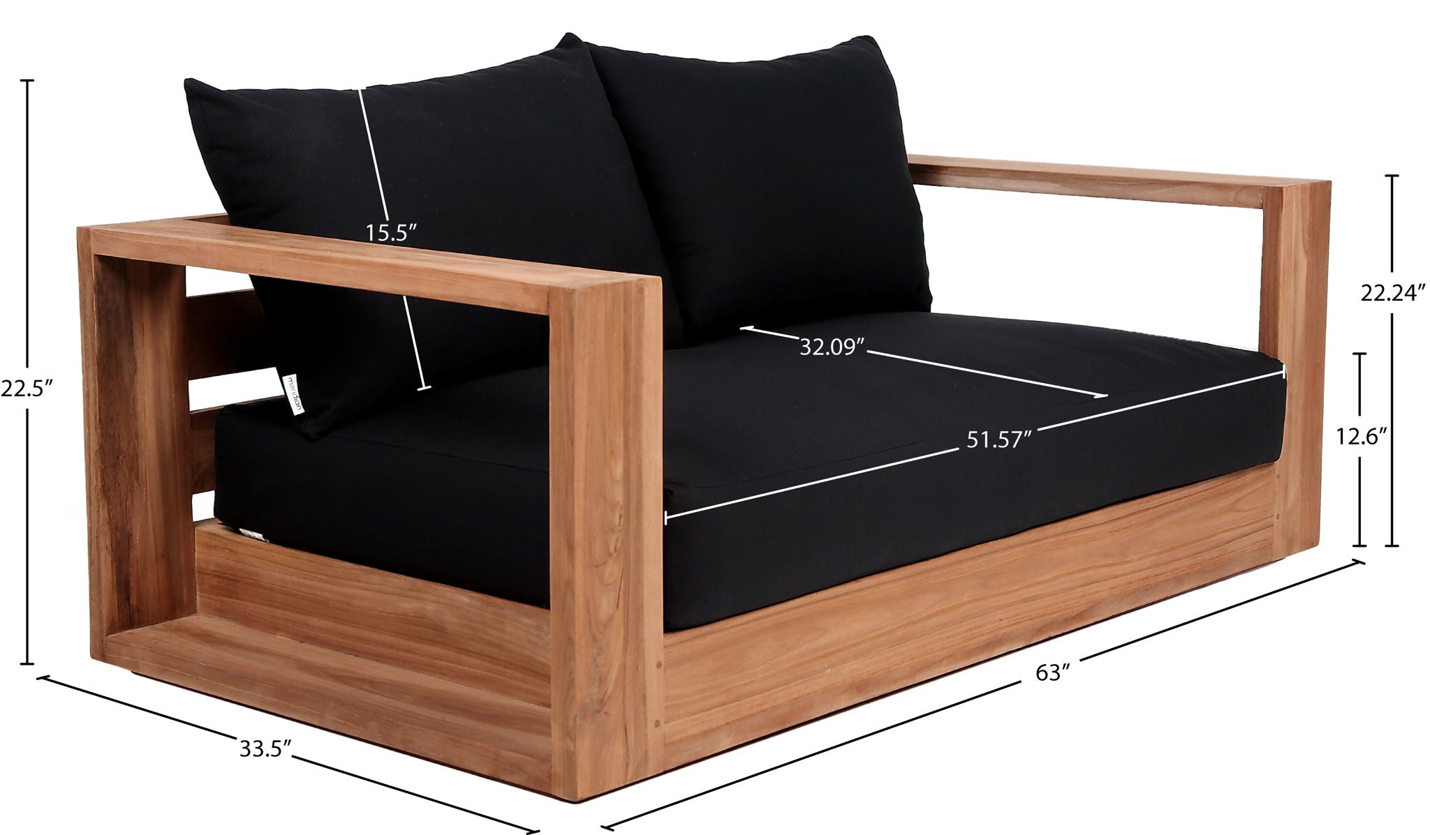 Tulum - Water Resistant Outdoor Loveseat