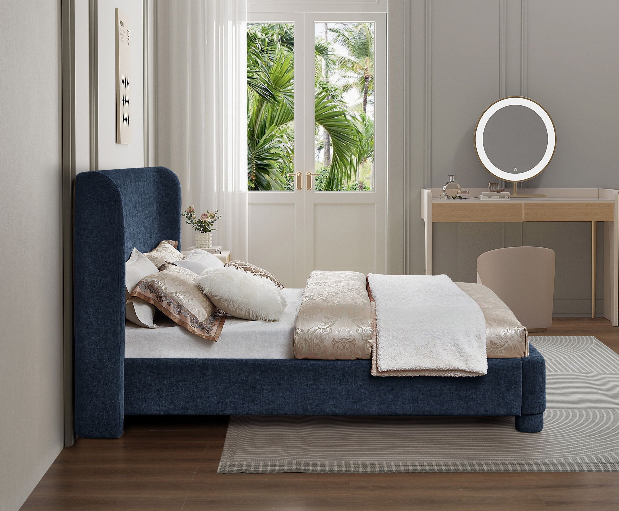 Penny - Chenille Fabric Bed