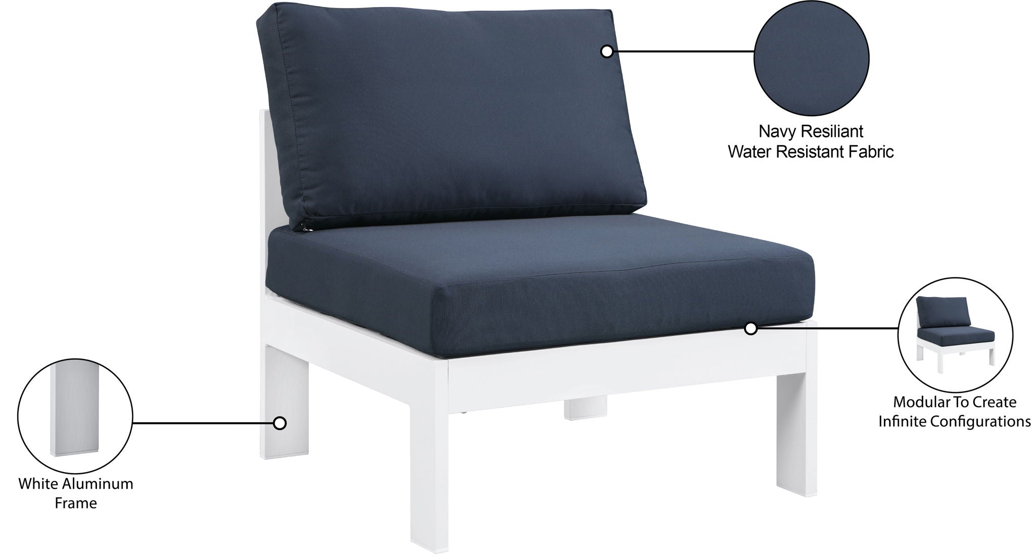 Nizuc - Outdoor Armless Chair