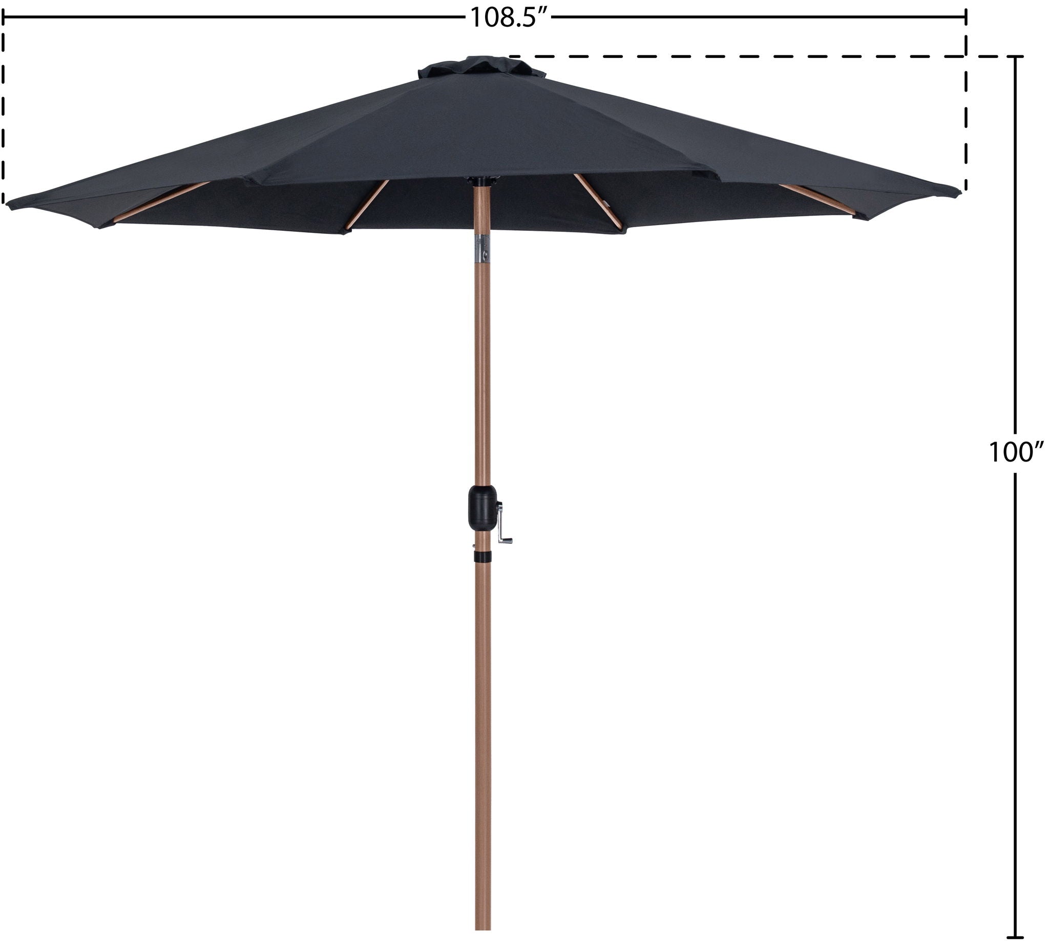 Fiji - Patio Umbrella With Teak Pole