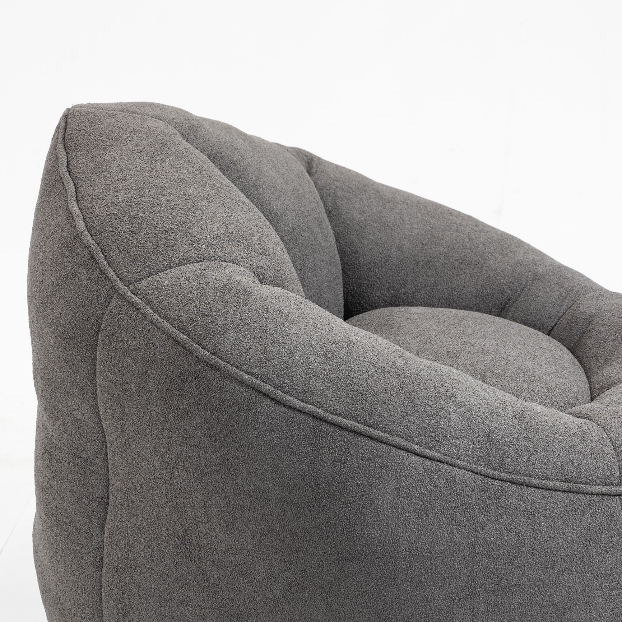 Bedding Bean Bag Sofa Chair High Pressure Foam With Footrest