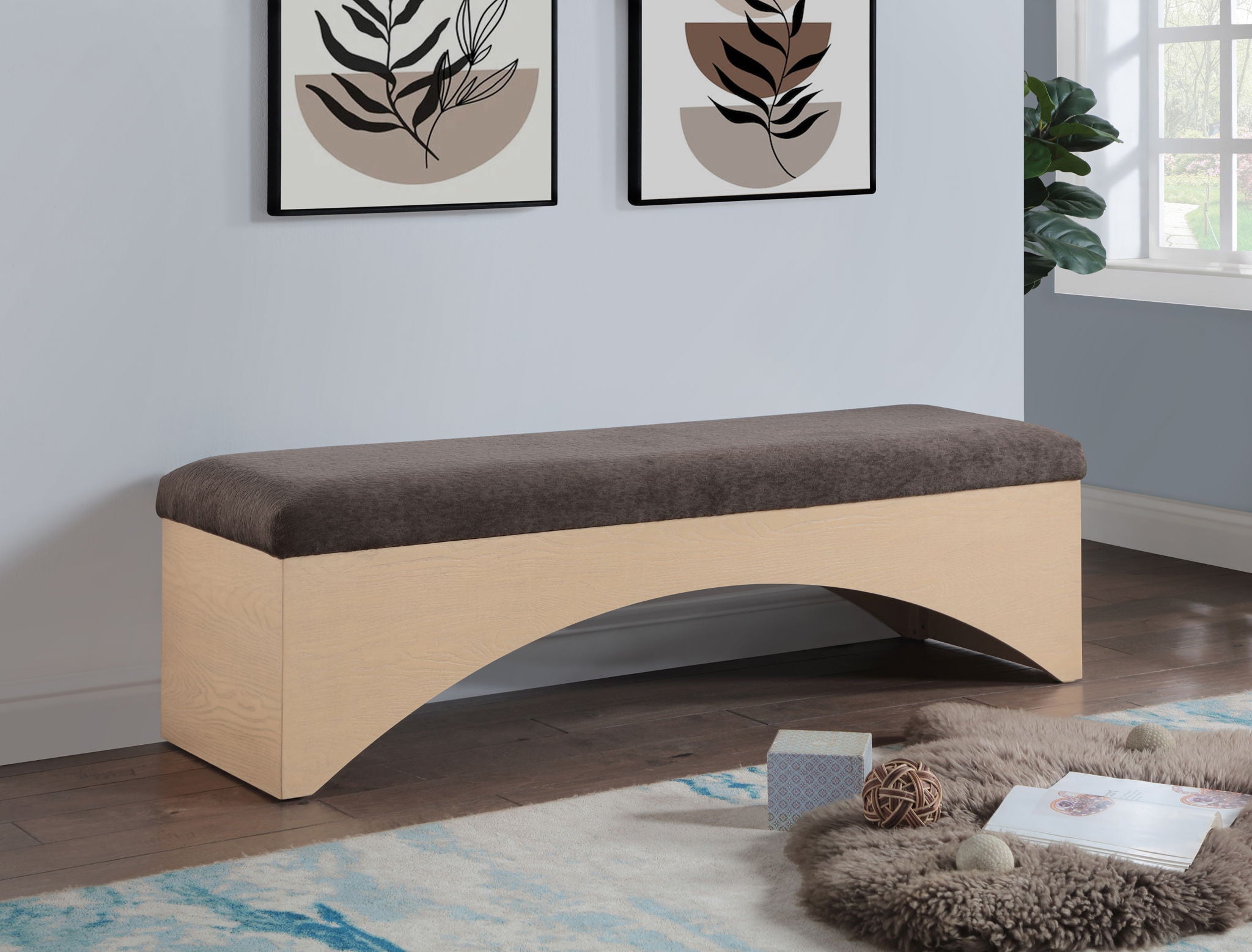 Lawson - Bench With Natural Base