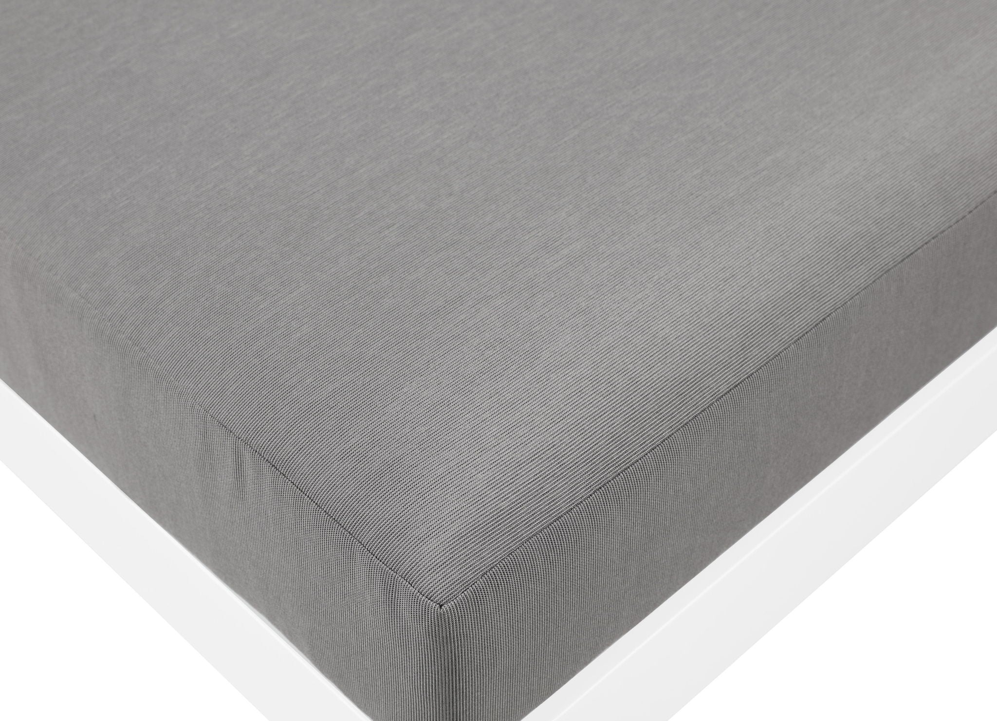 Nizuc - Outdoor Patio 5 Piece Modular Sectional With White Frame