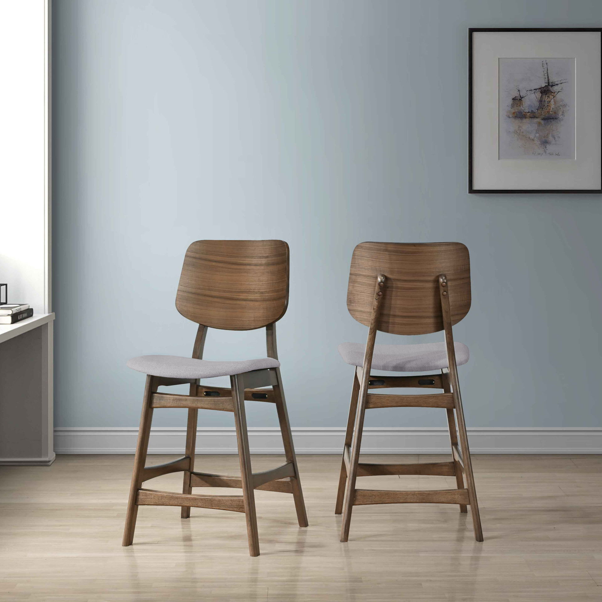 Oscar - Counter Chair With Cushion (Set of 2)