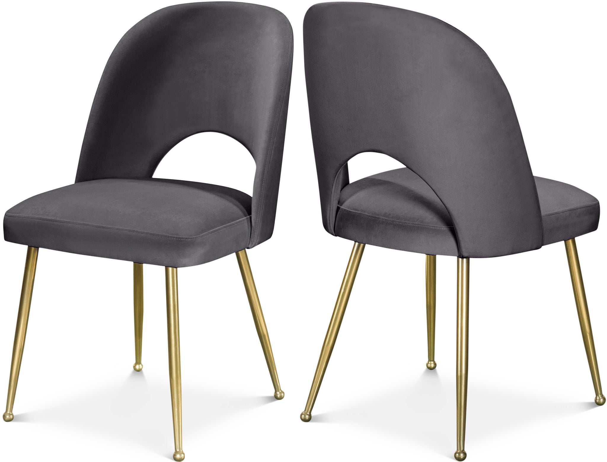 Logan - Dining Chair (Set of 2) - Gold Legs