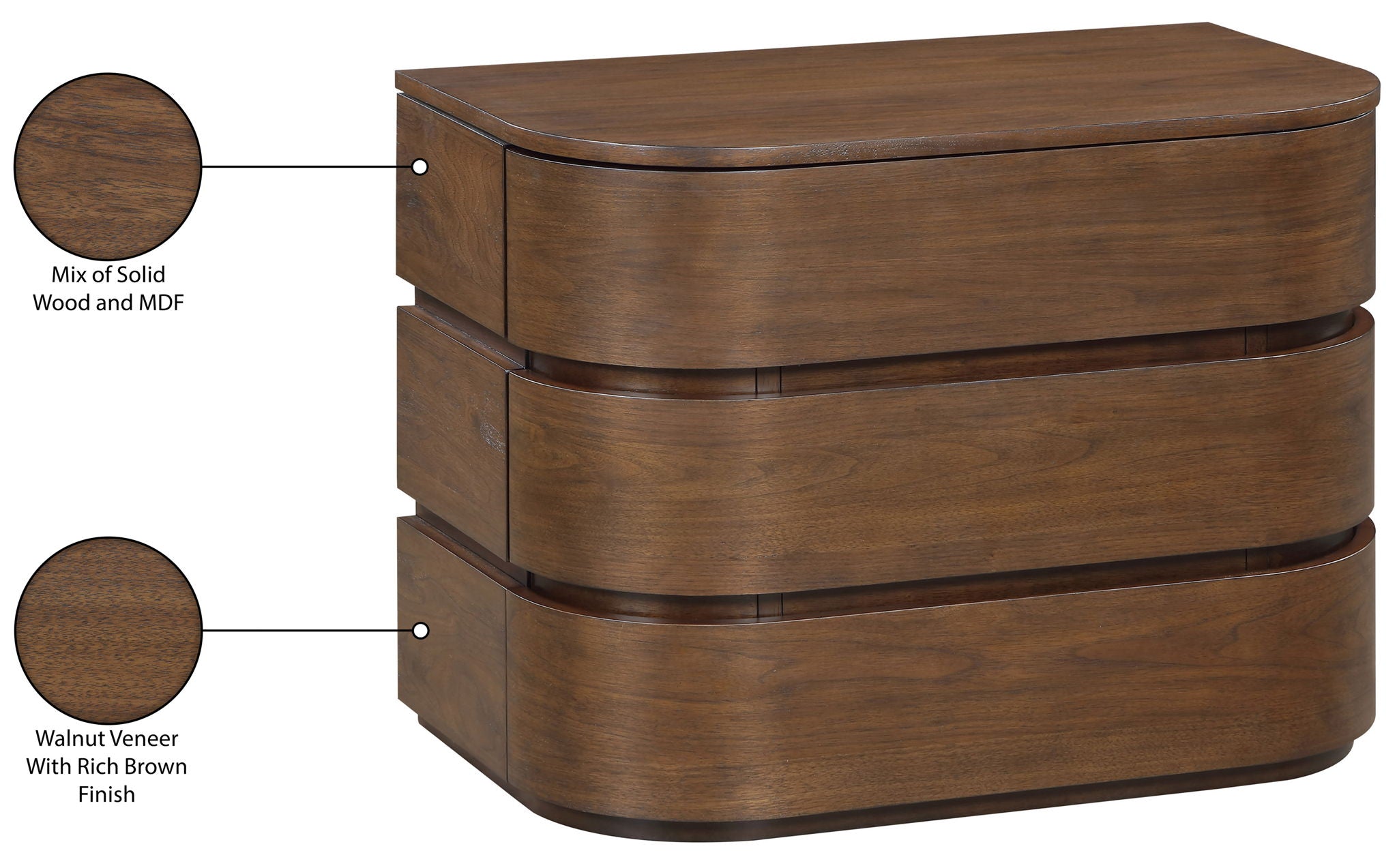Annalise - Solid Wood Night Stand