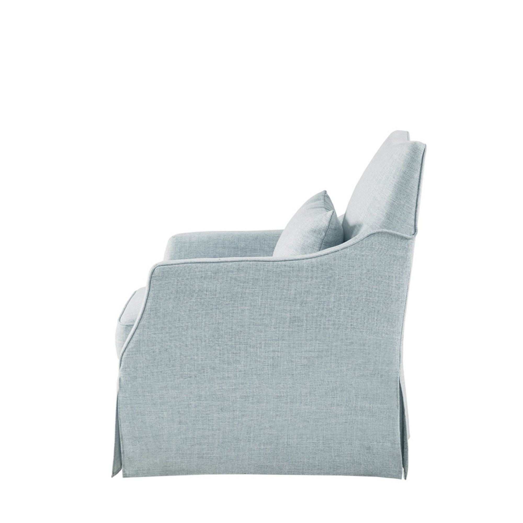 Traditional Design London Skirted Swivel Chair