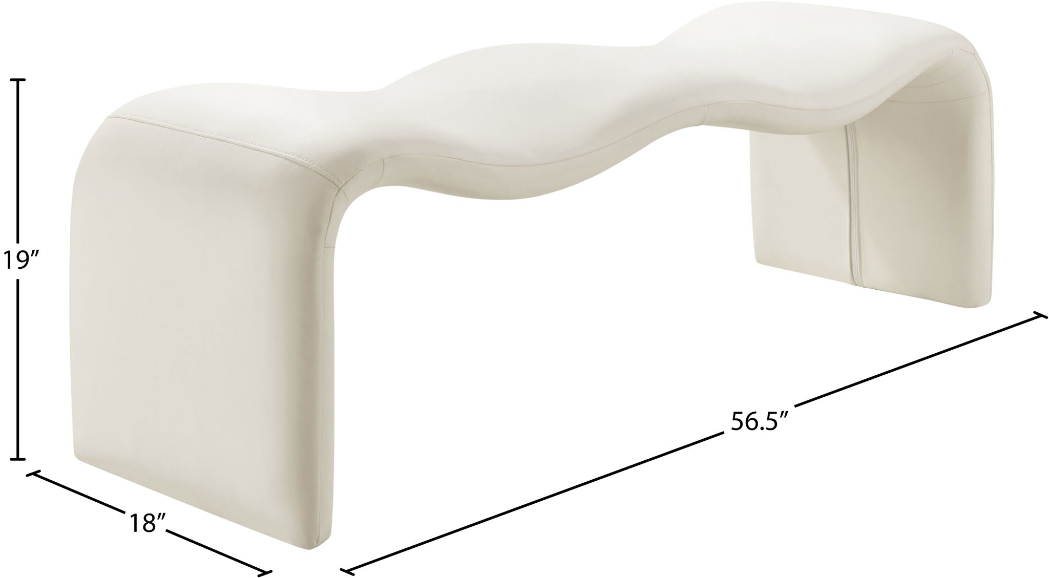 Willow - Faux Leather Bench