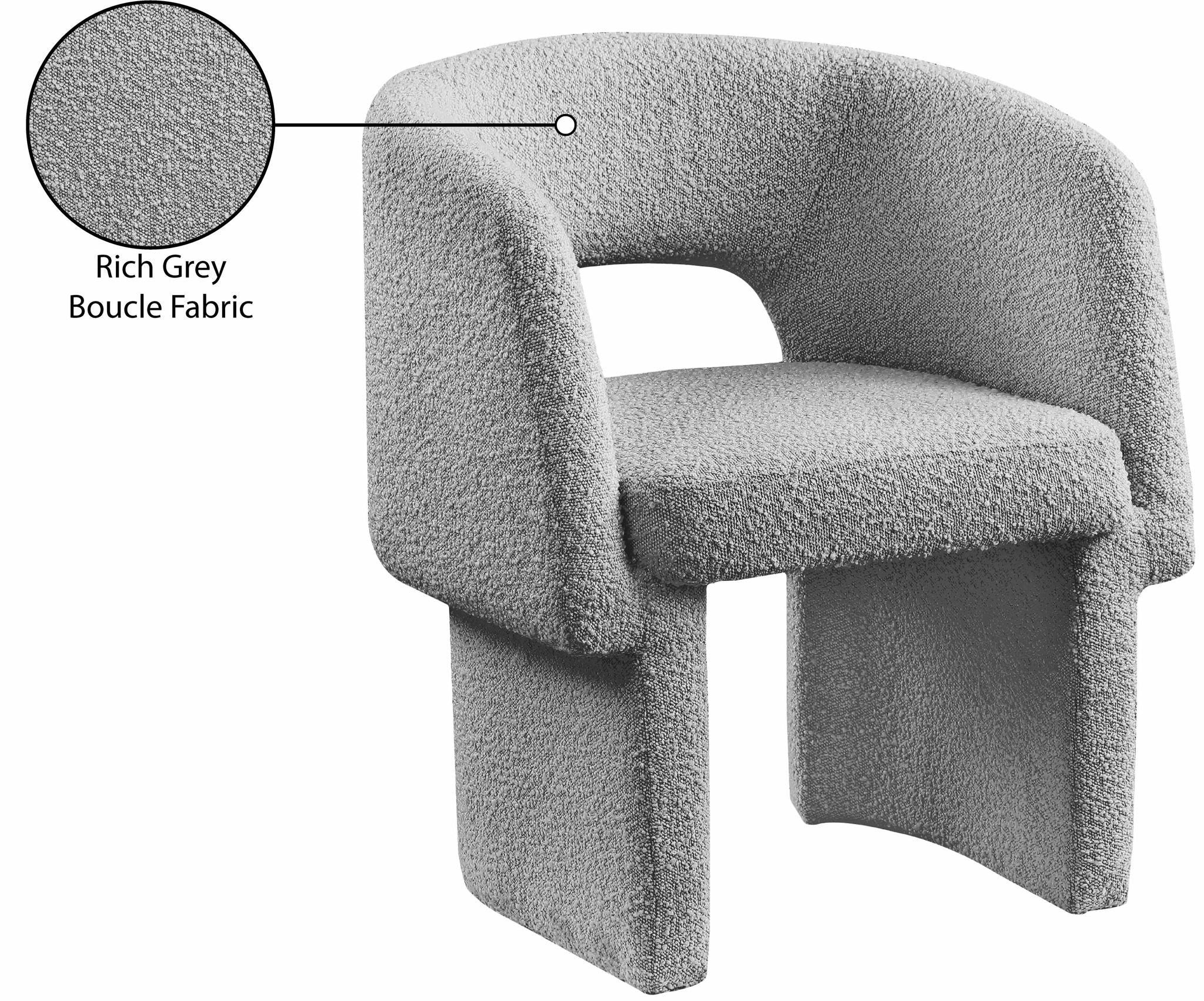 Emmet - Boucle Dining Chair / Accent Chair