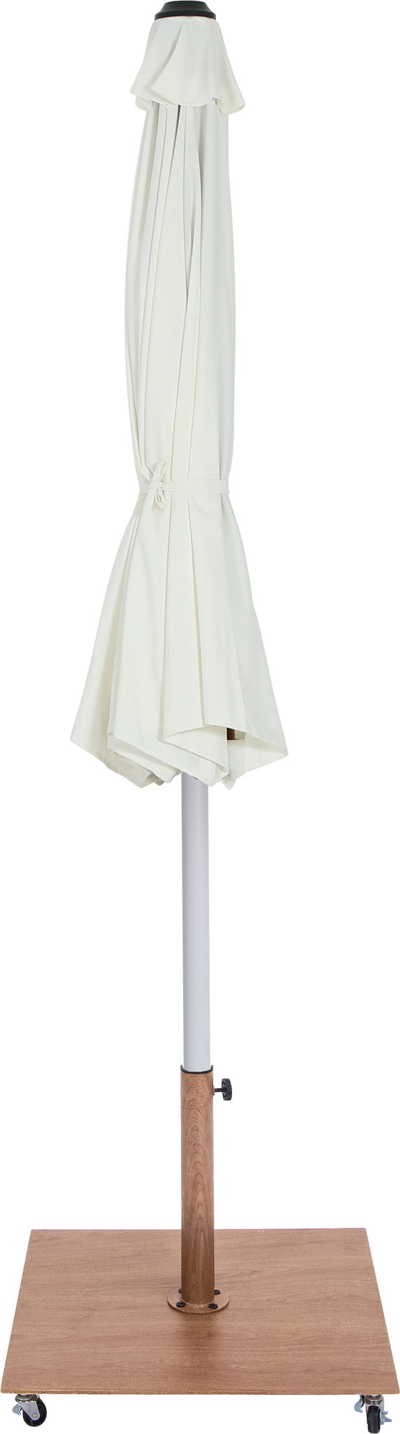 Amalfi - Aluminum Patio Umbrella - Light Brown Base / White Pole