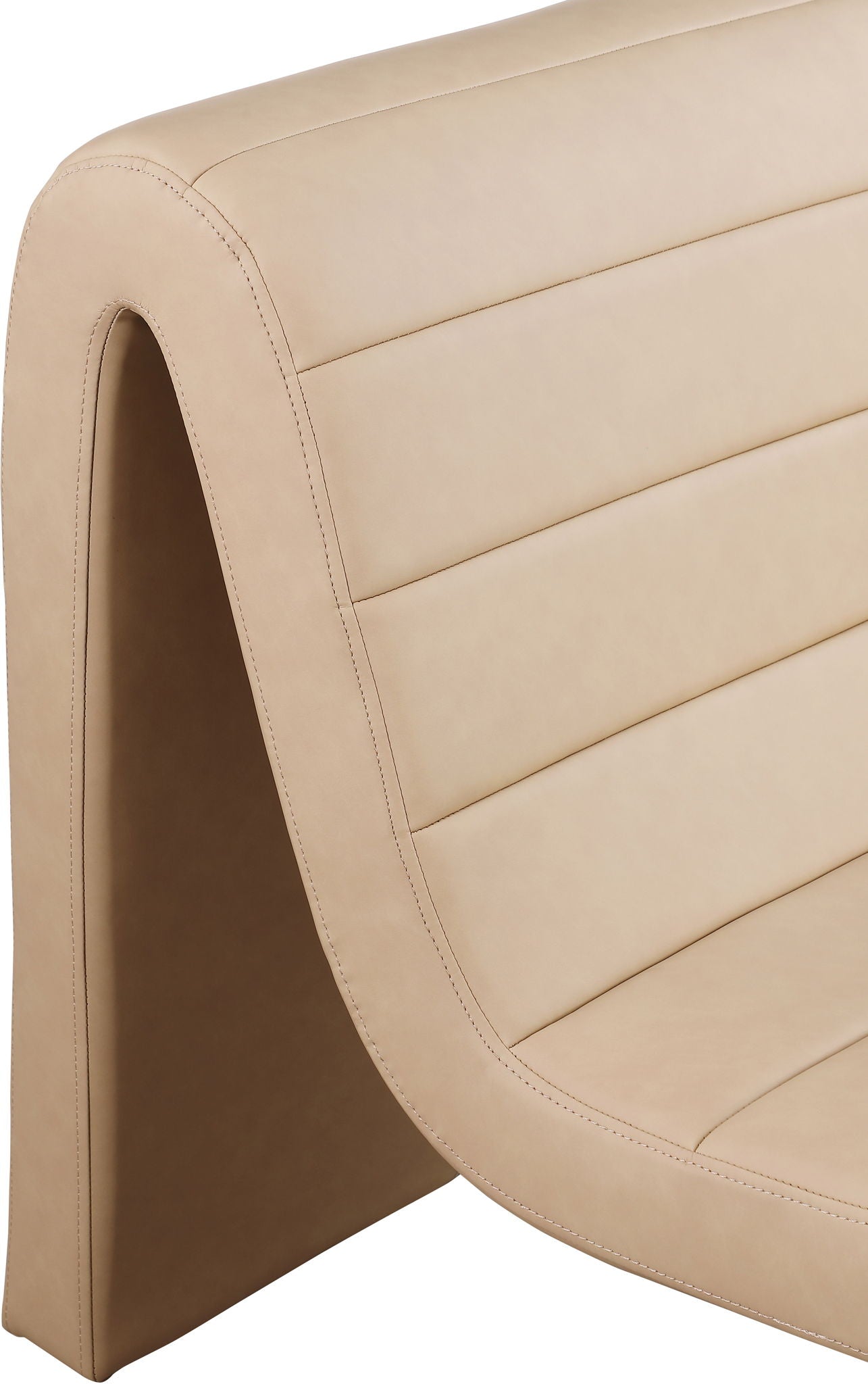 Ivy - Faux Leather Accent Chair - Tan