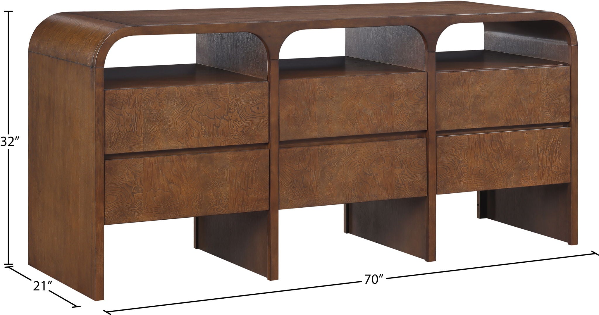 Giada - Solid Wood And Veneer Dresser