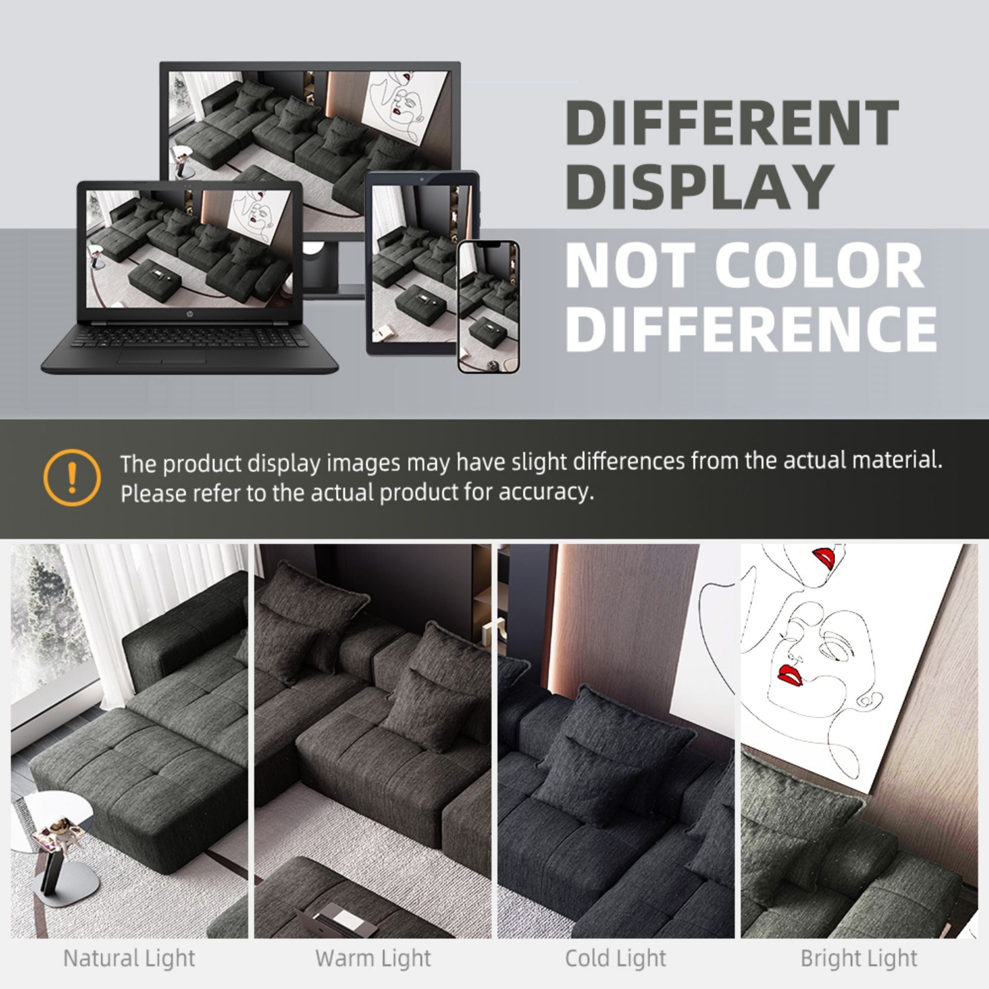 Modern Oversized Diy Combination Modular Sectional Sofa With Pillows