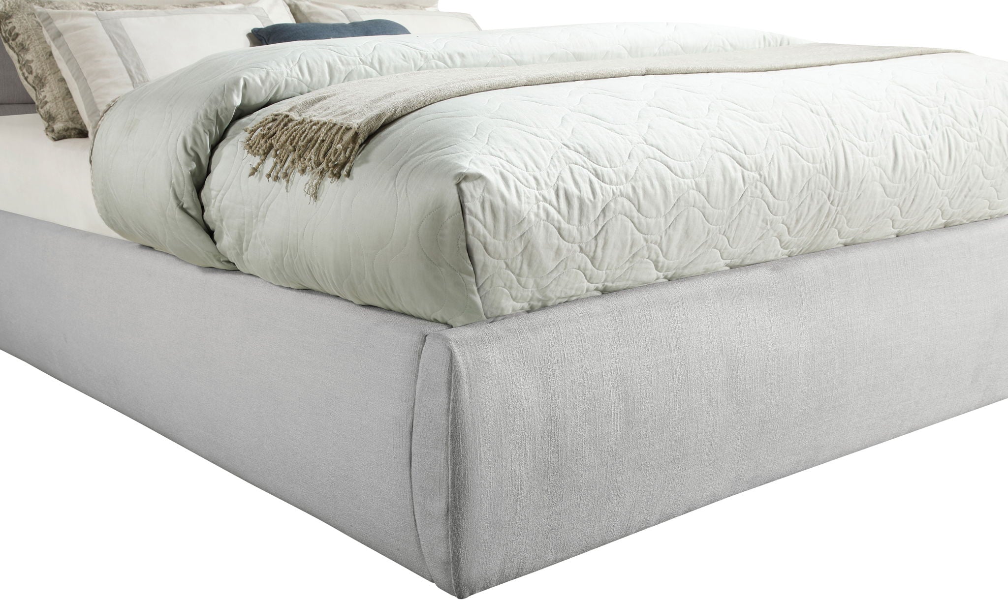 Adam - Linen Fabric Bed With 52" Headboard