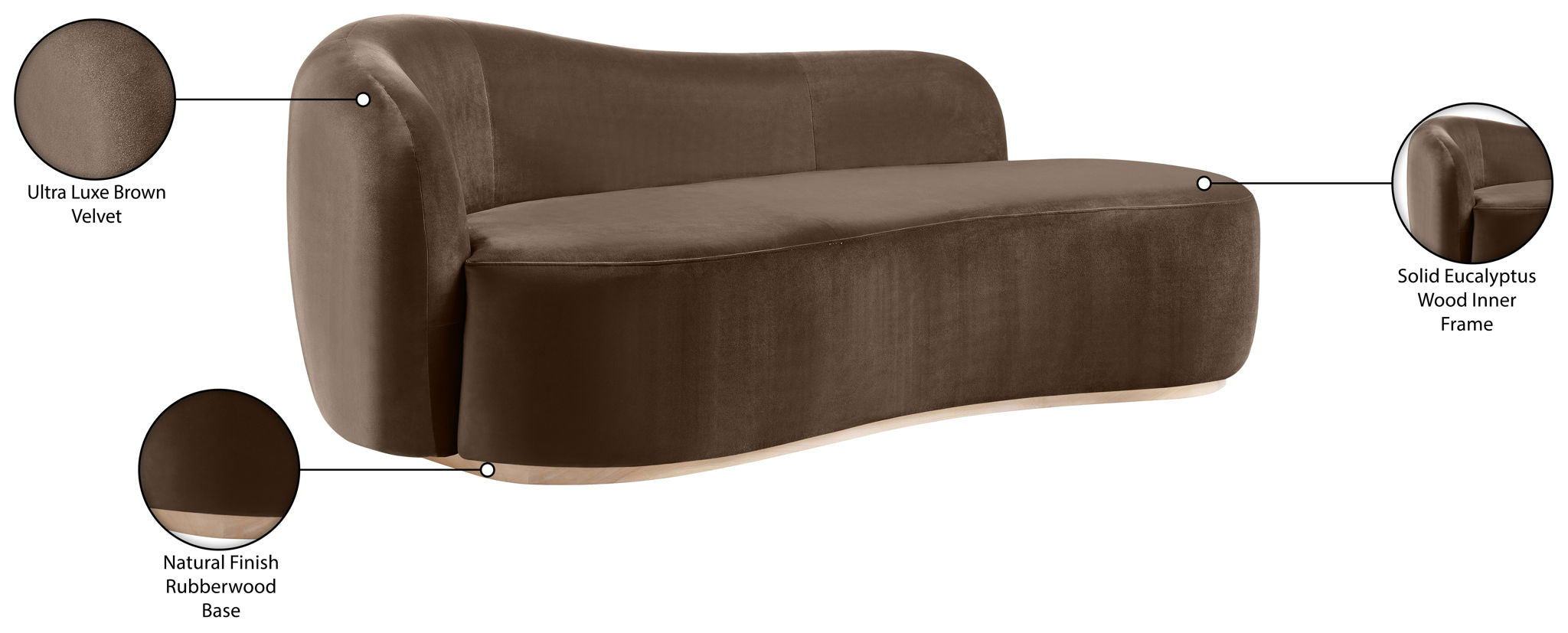 Gustavo - Velvet Upholstered Chaise