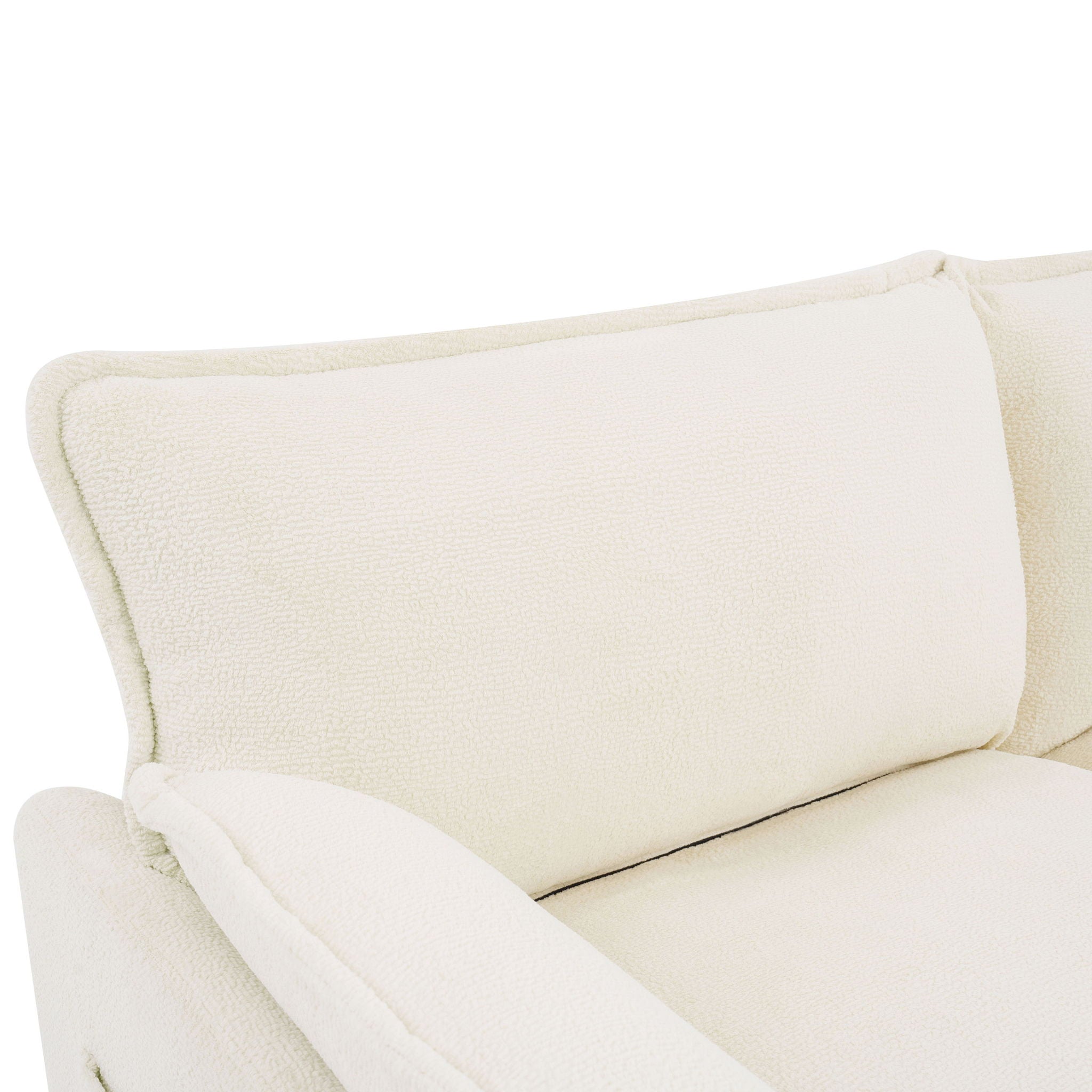 Modern 3 Seater Sofa With Side Storage Pockets For Living Room