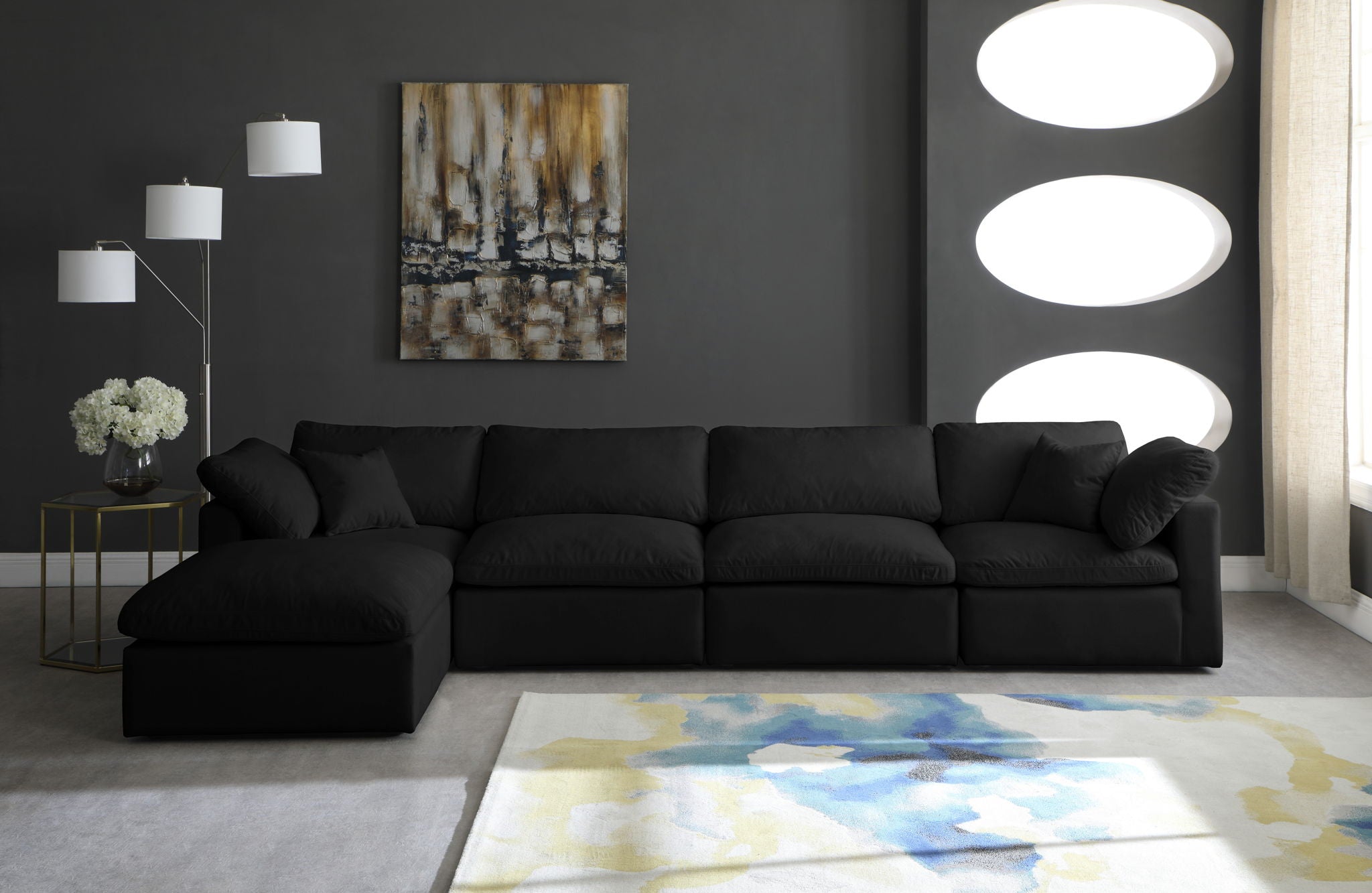 Plush - 5 Piece Modular Sectional