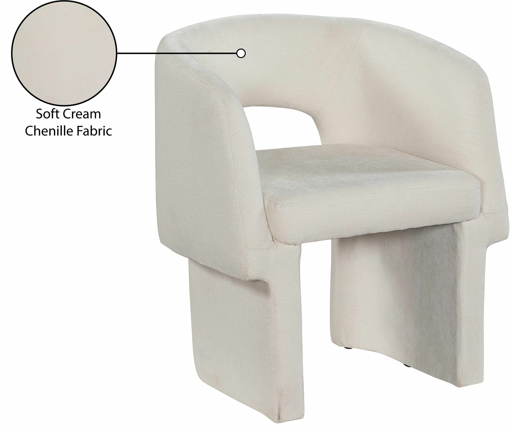 Emmet - Chenille Dining Chair / Accent Chair