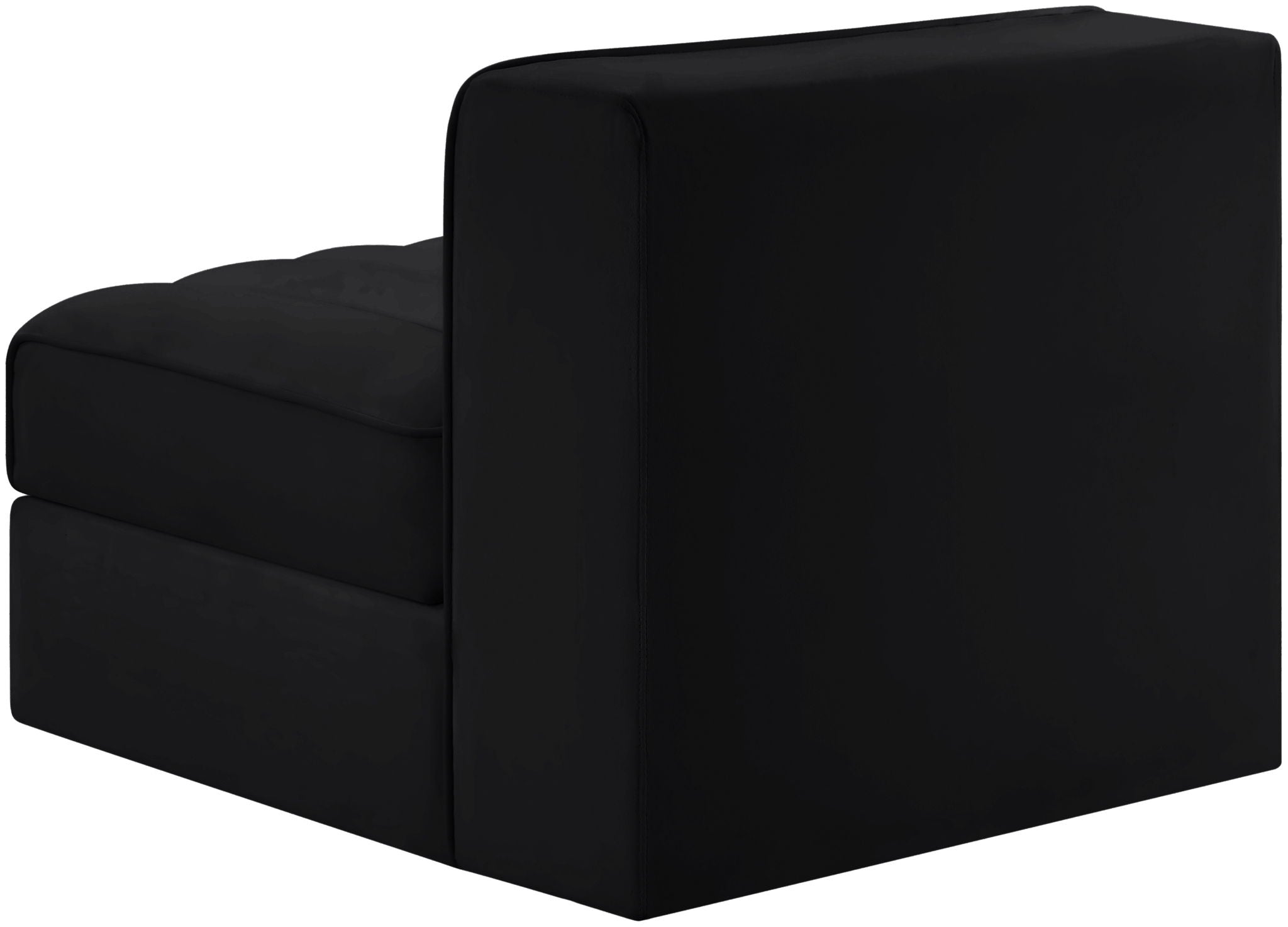 Rummi - Velvet Performance Fabric Upholstered Modular Armless Chair