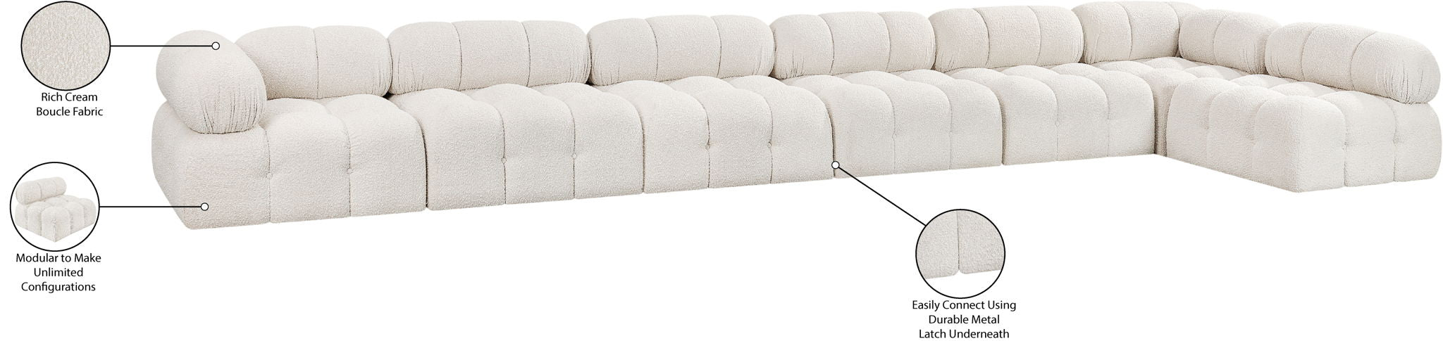 Ames - 7 Piece Modular L-Shaped Sectional
