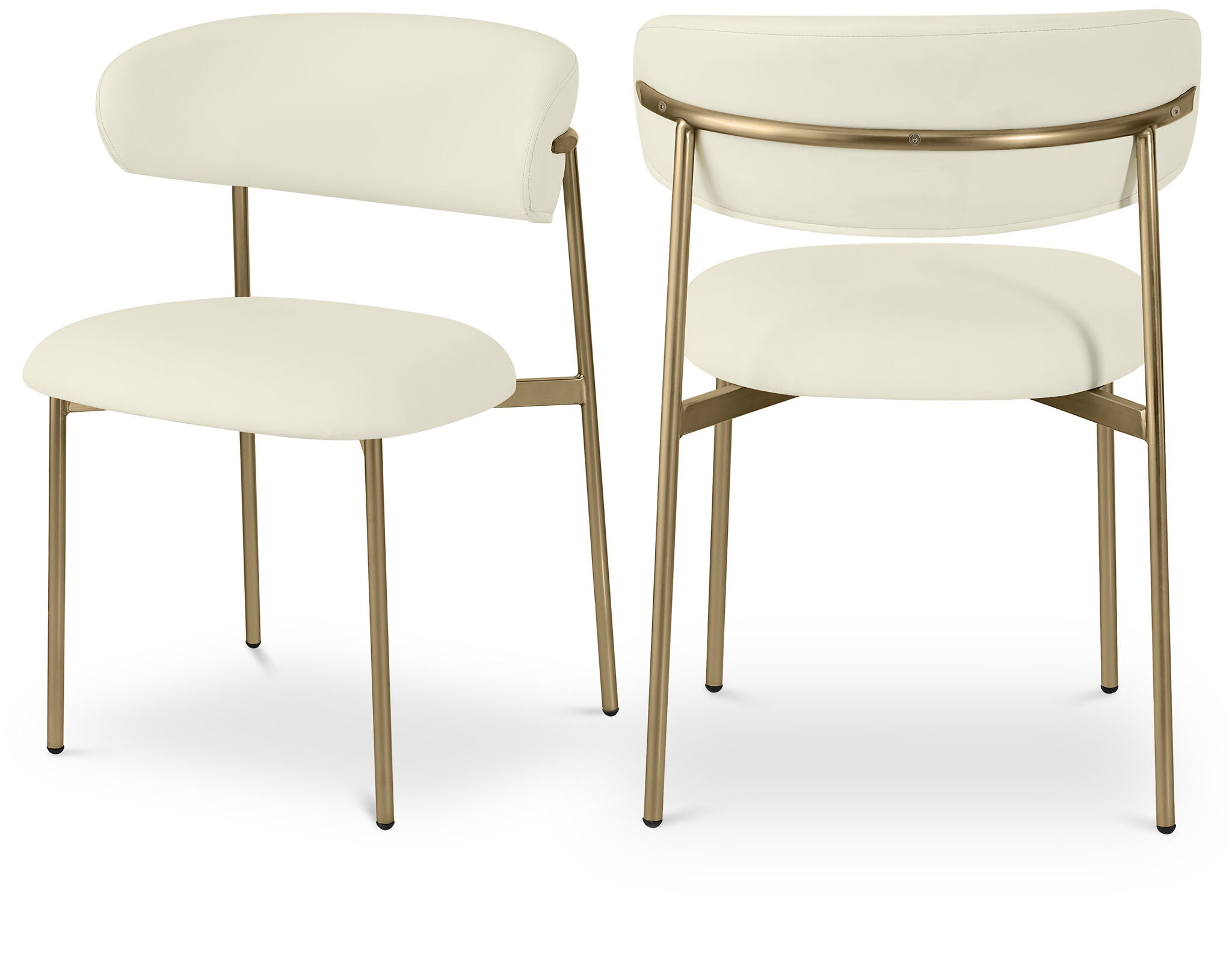 Lupita - Dining Chair With Brushed Gold Legs (Set of 2)