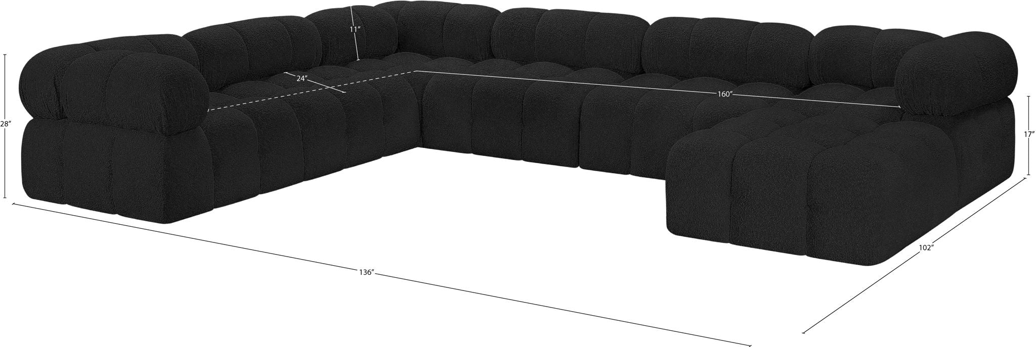 Ames - 7 Piece Modular Sectional