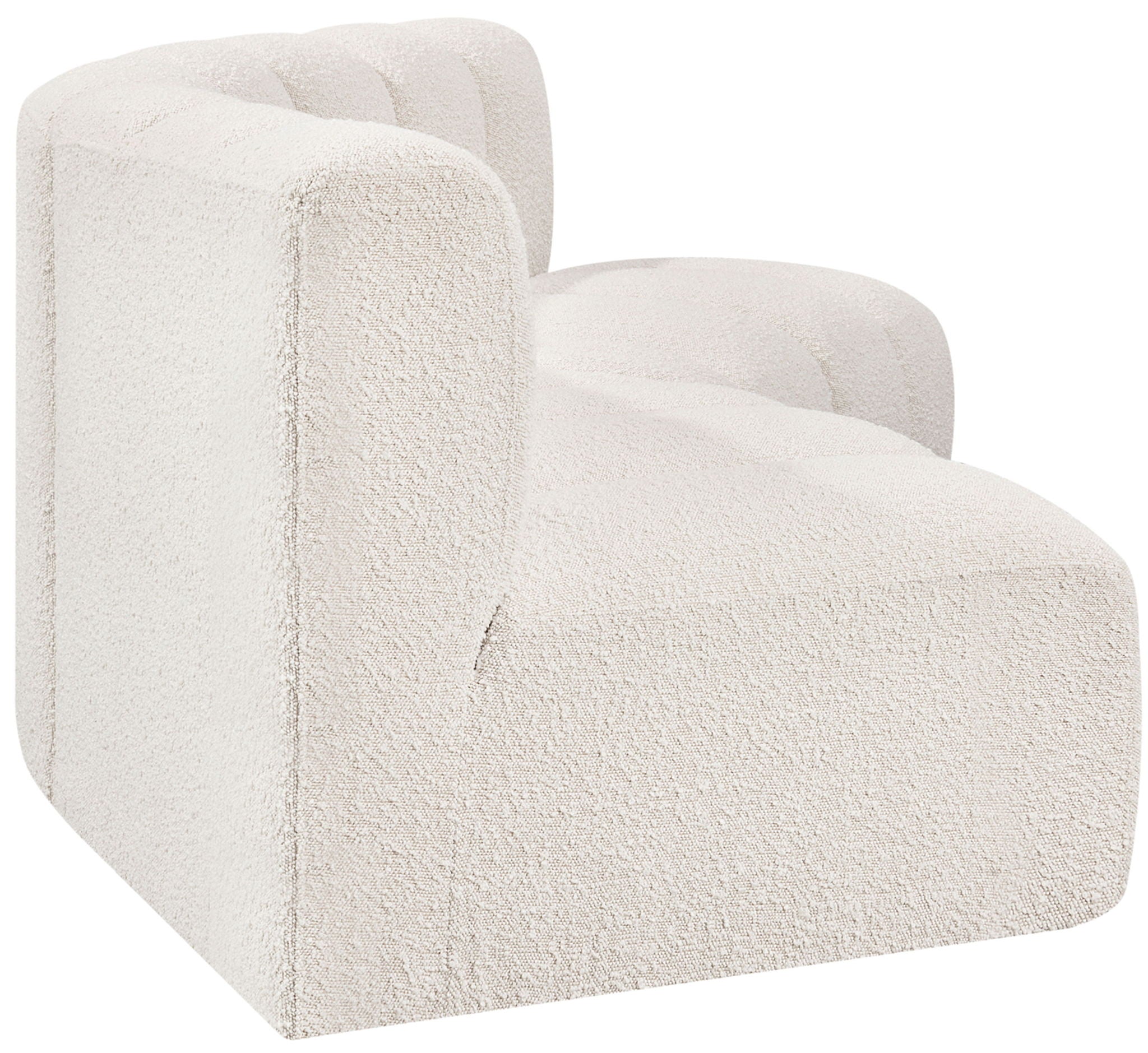 Arc - Boucle Fabric 3 Piece Modular Corner Sofa