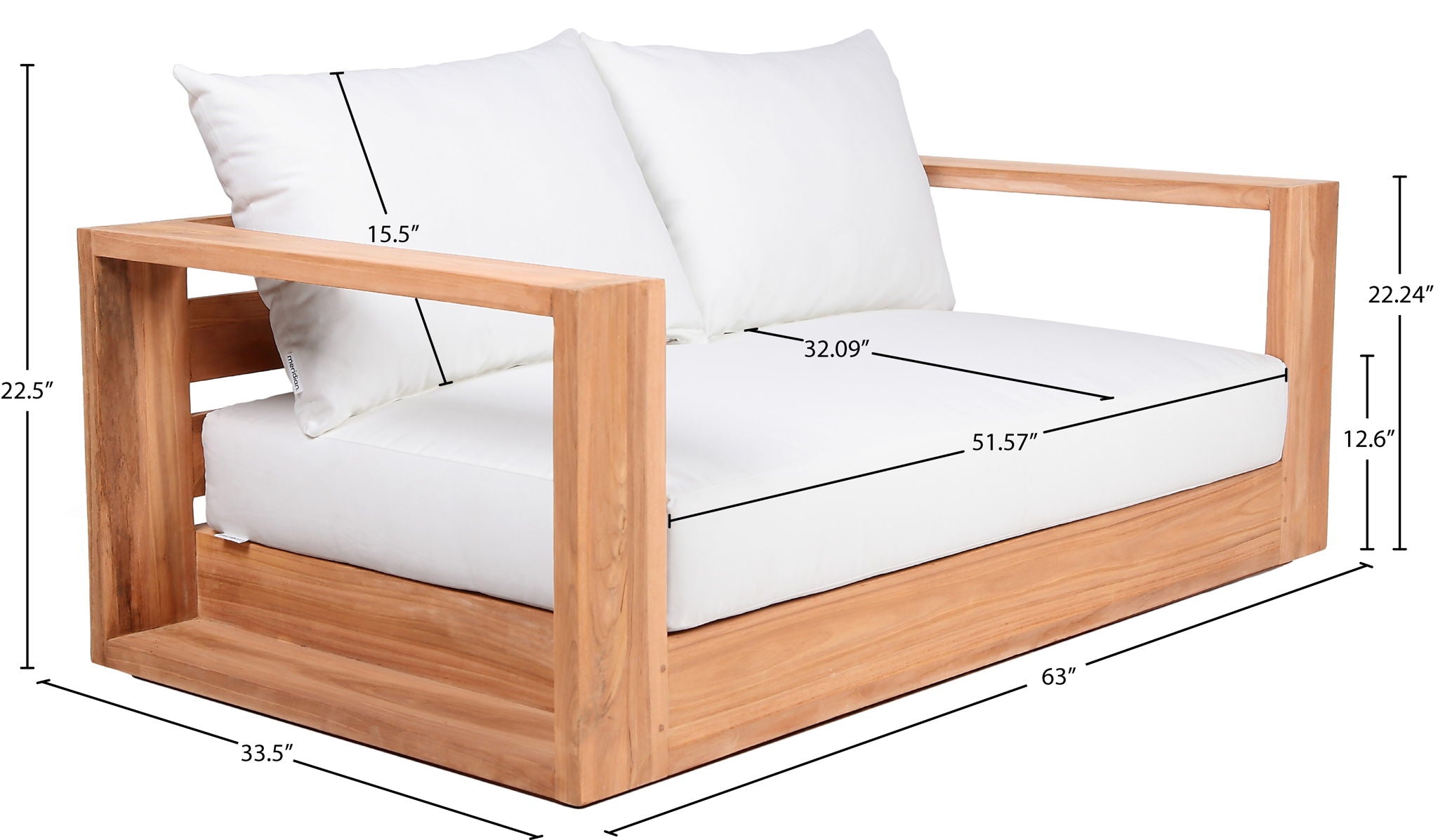 Tulum - Water Resistant Outdoor Loveseat