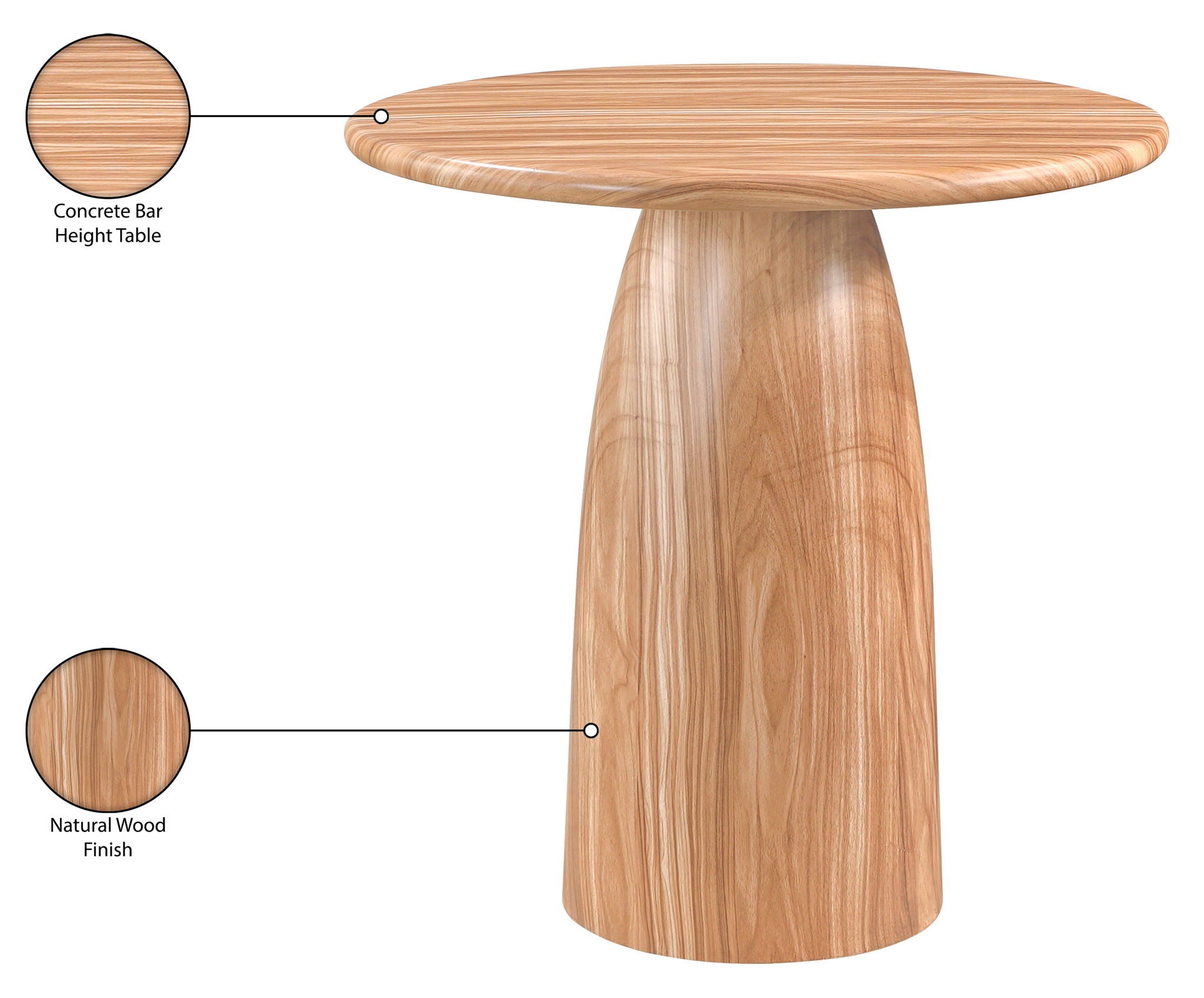 Cosenza - Concrete Indoor / Outdoor Bar Table