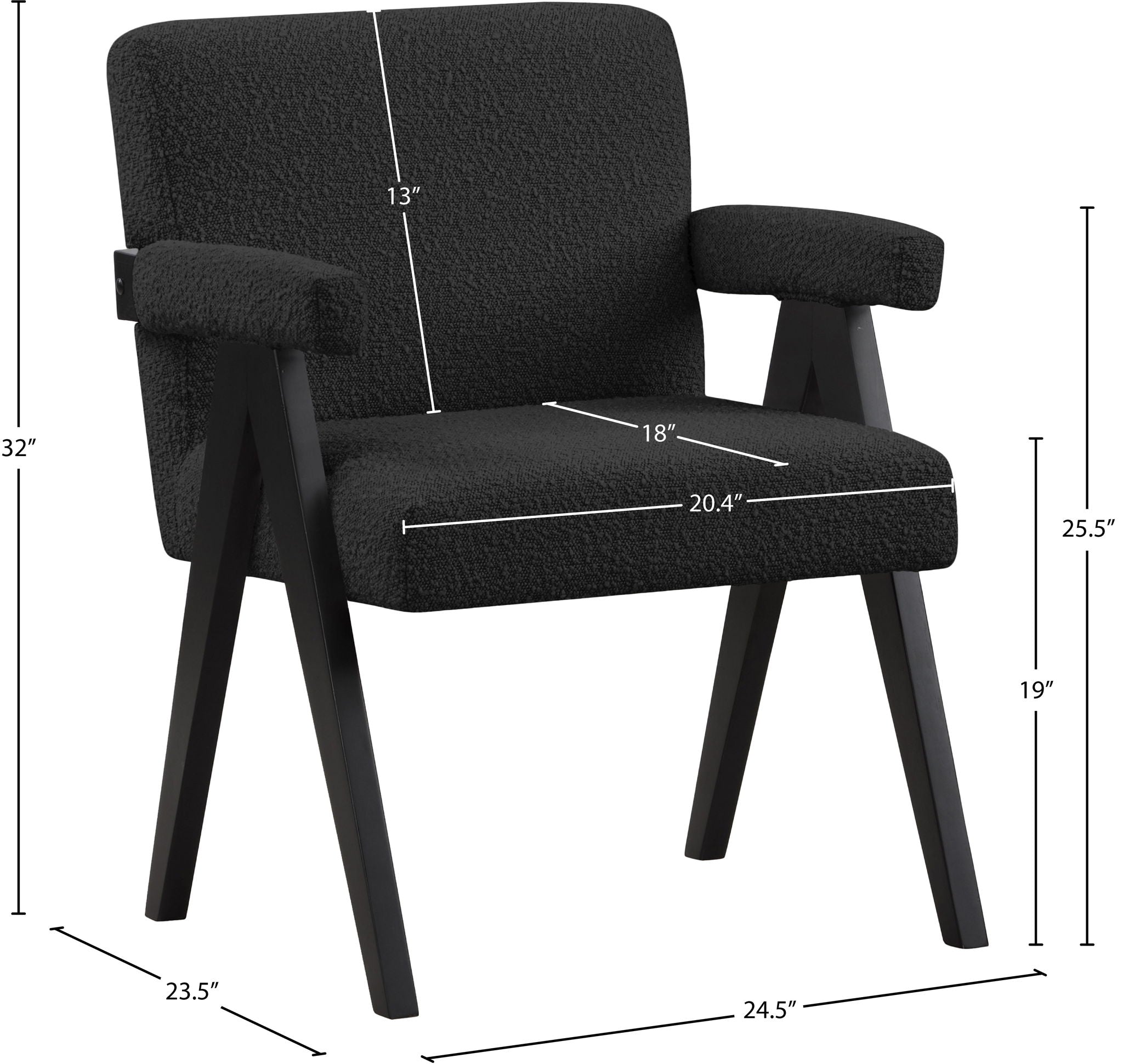 Woodloch - Accent Chair With Black Frame