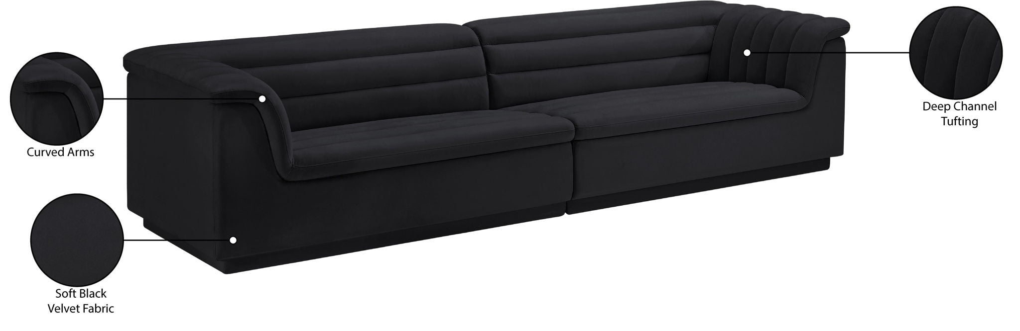 Cascade - Velvet Modular Sofa