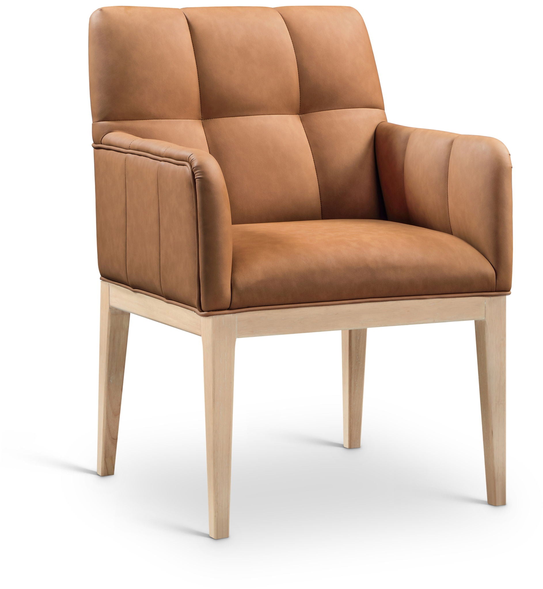 Adrian - Dining Arm Chair (Set of 2) - Light Brown Legs