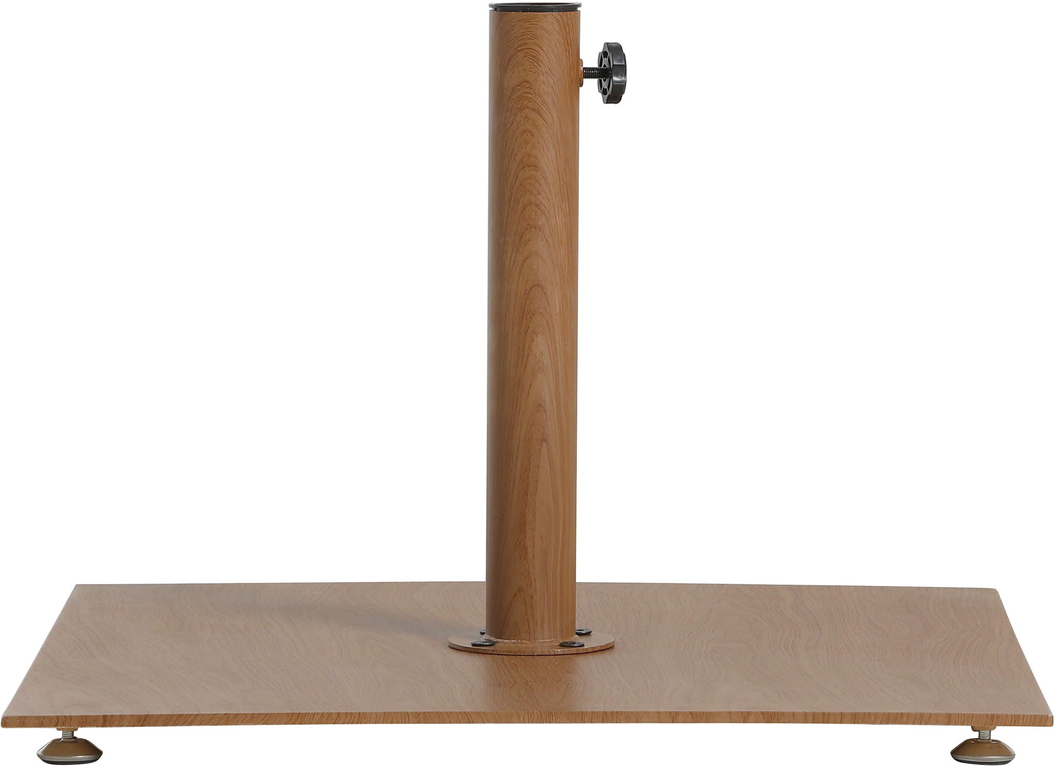 Fiji - Aluminum Patio Umbrella With Square Teak Base