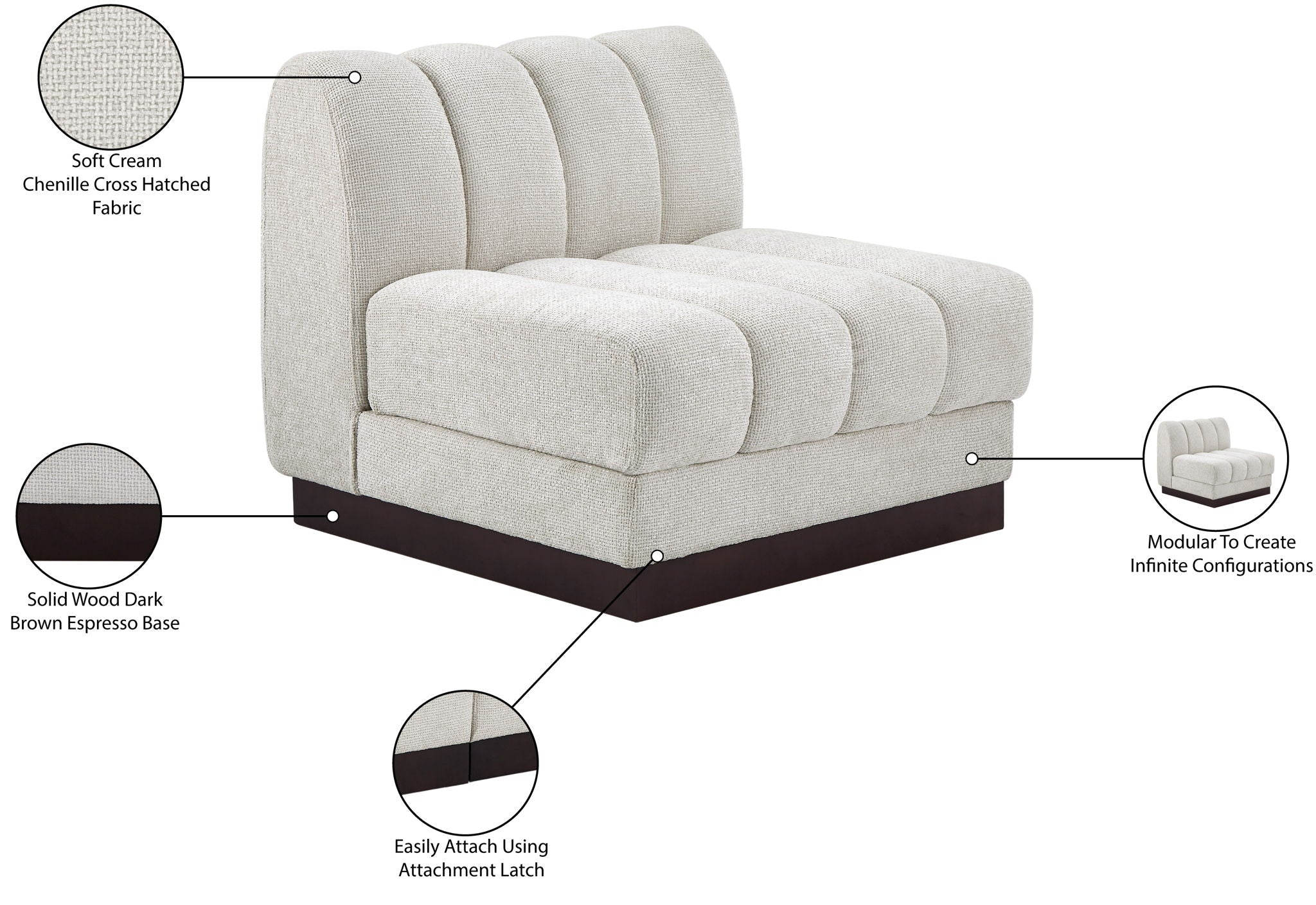 Quinn - Armless Chair