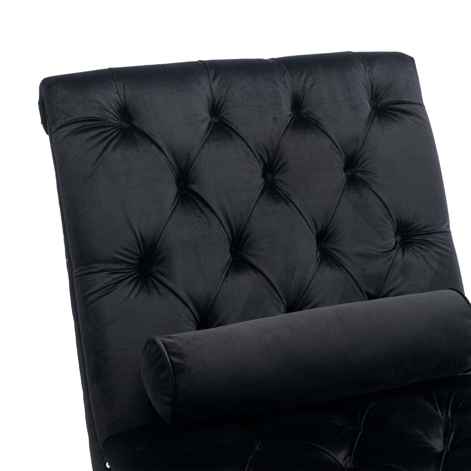 Chaise Lounge Indoor, Button Tufted Upholstered Chaise Lounge Chair With Pillow