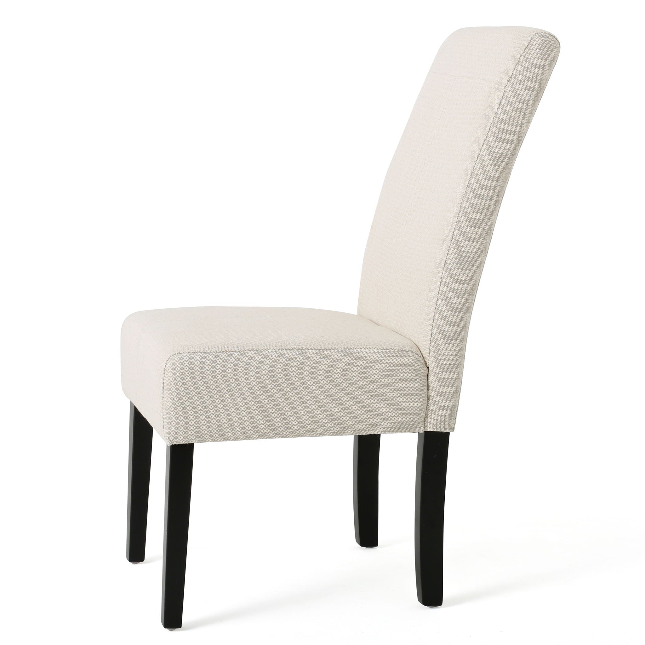 Upholstered Dining Chairs, Modern Fabric Dining Room Chair (Set of 2) - Beige